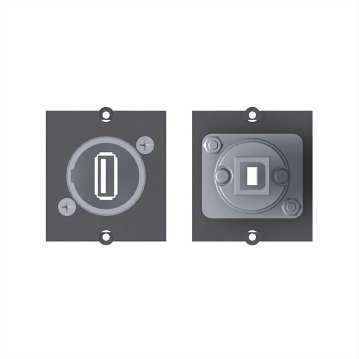 Bachmann USB-Adapter USB-A auf USB-B – USB 2.0 (480 Mbit/s) – Schwarz