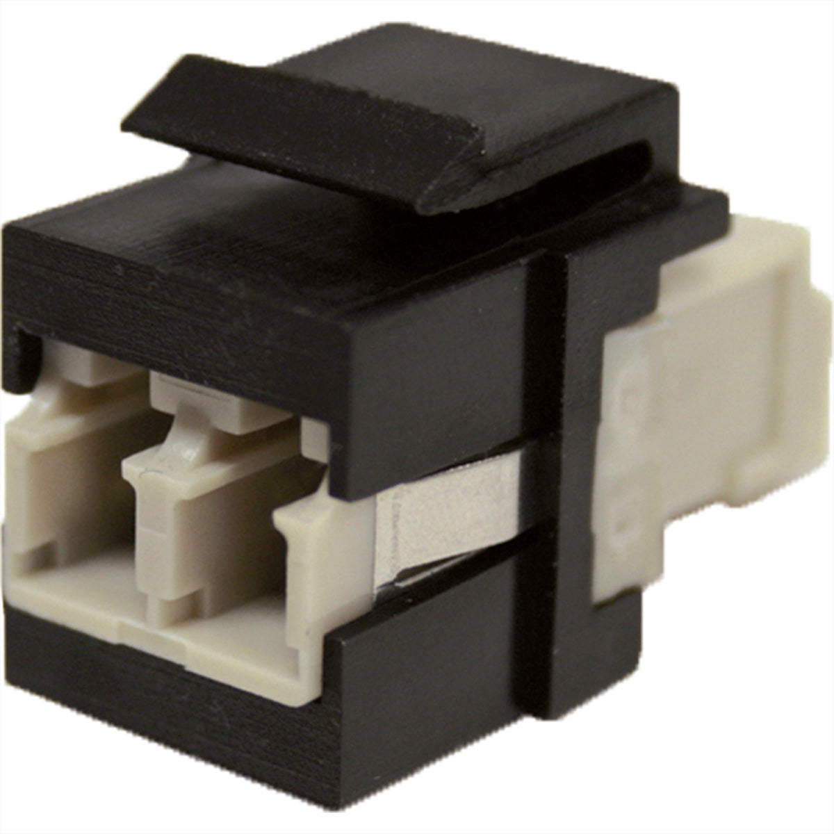 Bachmann Keystone LWL Kupplung LC/LC Duplex – 2 Fassungen, Schwarz