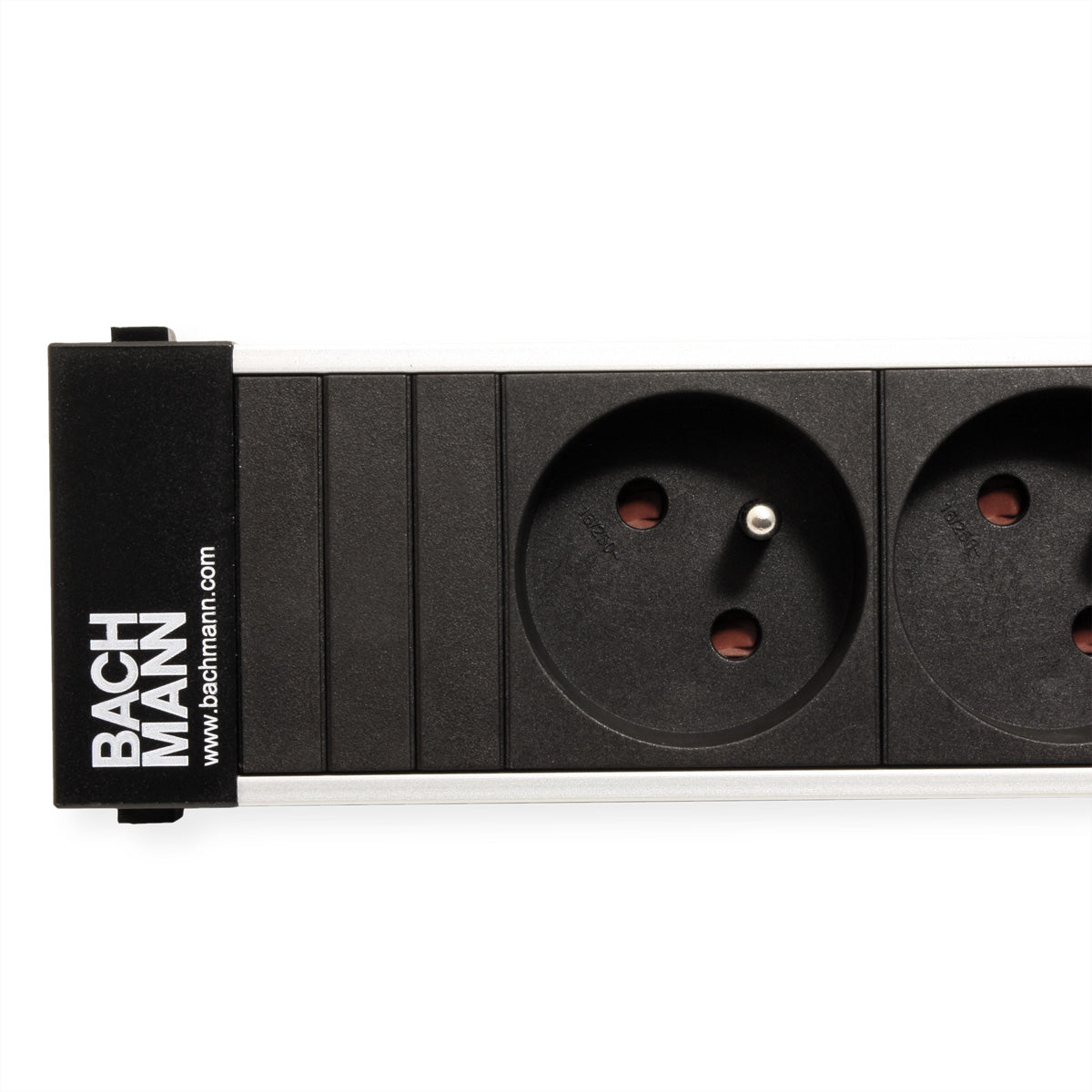 Bachmann Power Frame Einbausteckdosenleiste, 3×UTE, Einbau, Eingang Wieland GST18, 0,1 m – schwarz