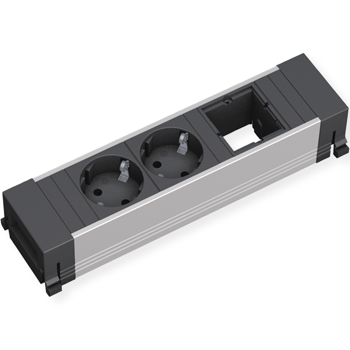 Bachmann POWER FRAME Einbausteckdosenleiste (2×T13 + 1×ABD), Einbau, Wieland GST18 Eingang, 0,1 m