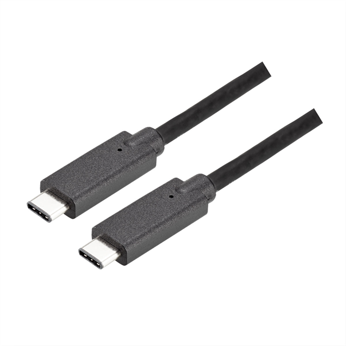 Bachmann USB-C auf USB-C Kabel – USB 3.2 Gen 2 (10 Gbit/s) – 1 m – PD 100 W – TPE Quilt – Schwarz