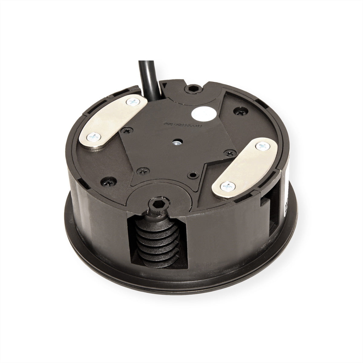 Bachmann TWIST Einbausteckdosenleiste, 2×UTE, Einbau, Montagezentralstecker, 2 m – Schwarz
