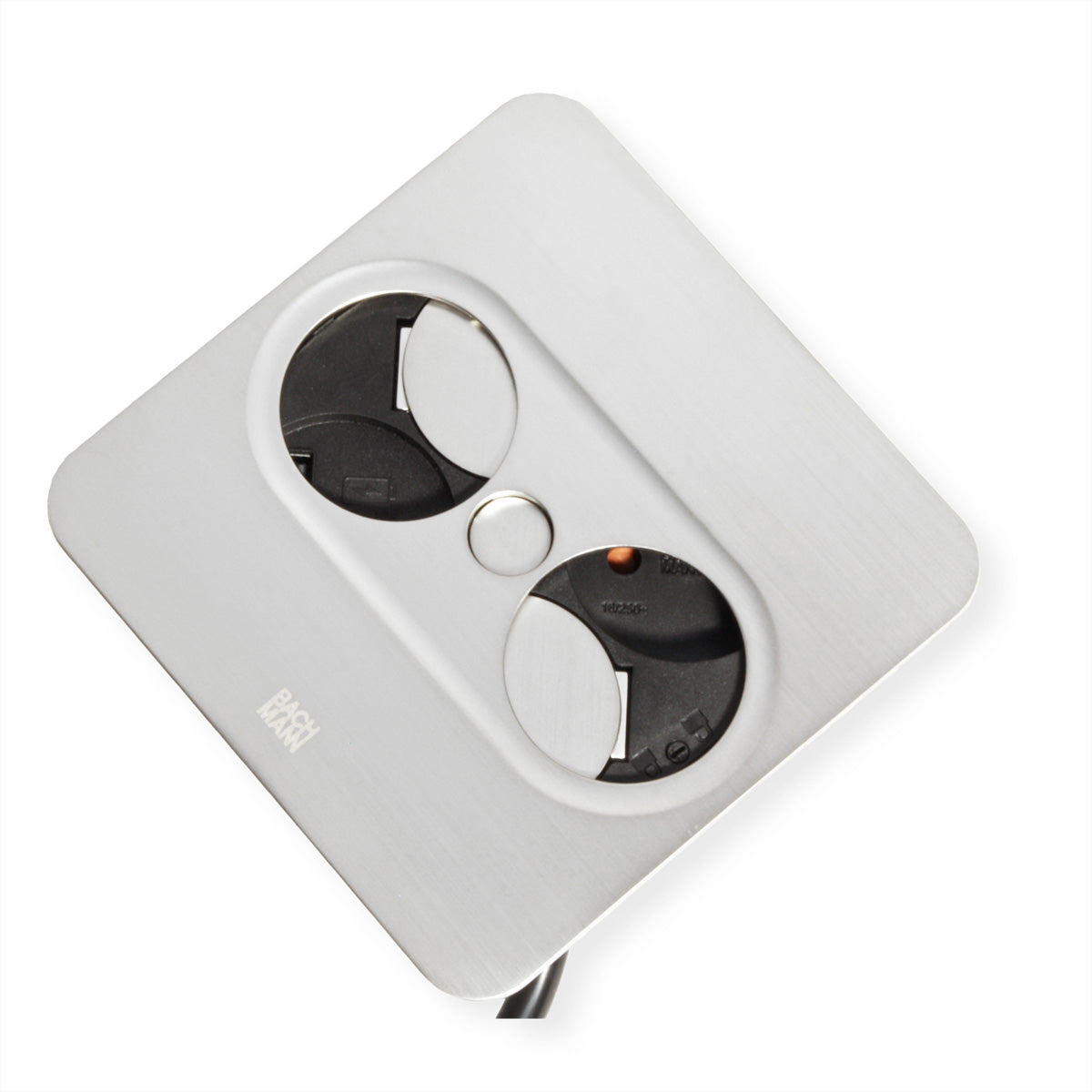 Bachmann TWIST 2 Steckdoseneinheit – 1×UTE (Typ E), USB-A/USB-C 22 W, Tisch/Einbau