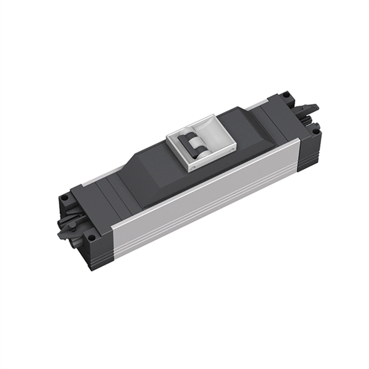 Bachmann STEP ALU Steckdosenleiste – 16 A, Charakteristik B – für Wieland GST18 – Schwarz/Silber