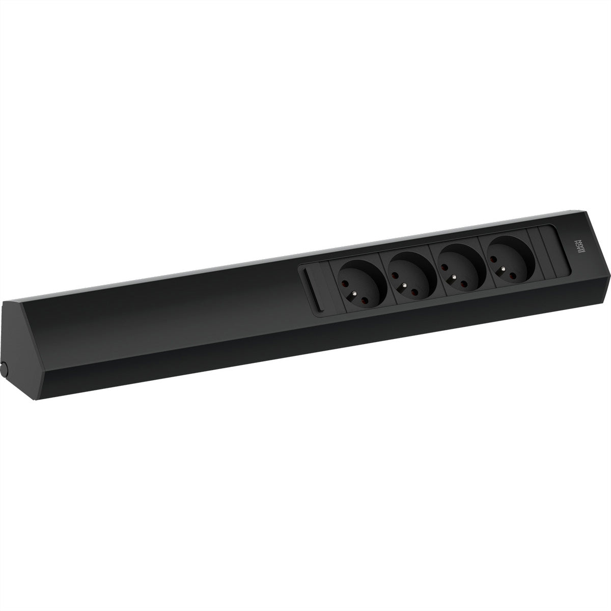 Bachmann CASIA 2 Steckdosenleiste – 4×UTE (Typ E), 2,0 m, Schwarz