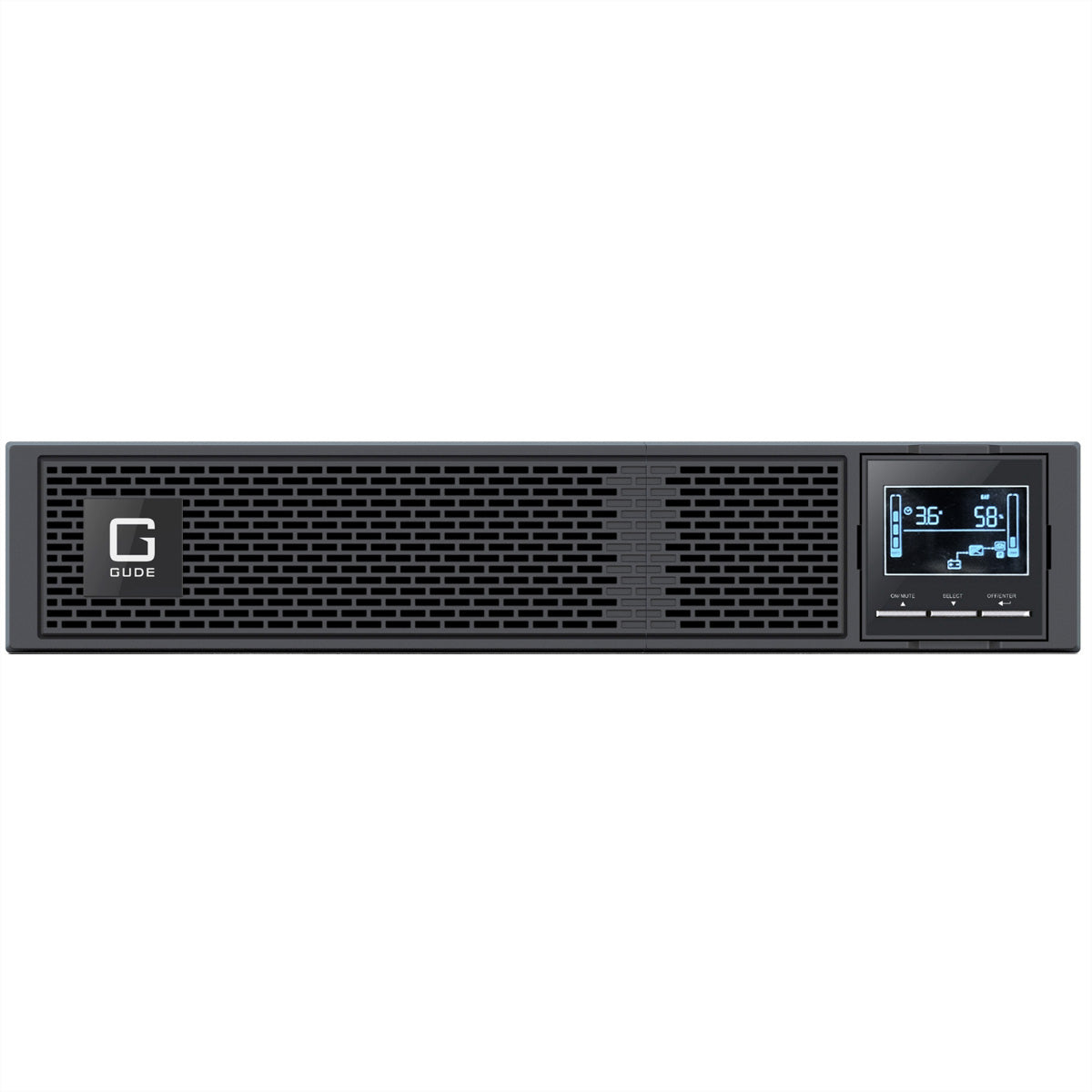 Gude EPB 8810-1 USV 1 kVA/1000 W Online – 19" Rackmount 2U – C13×8, Eingang IEC C14 – Schwarz