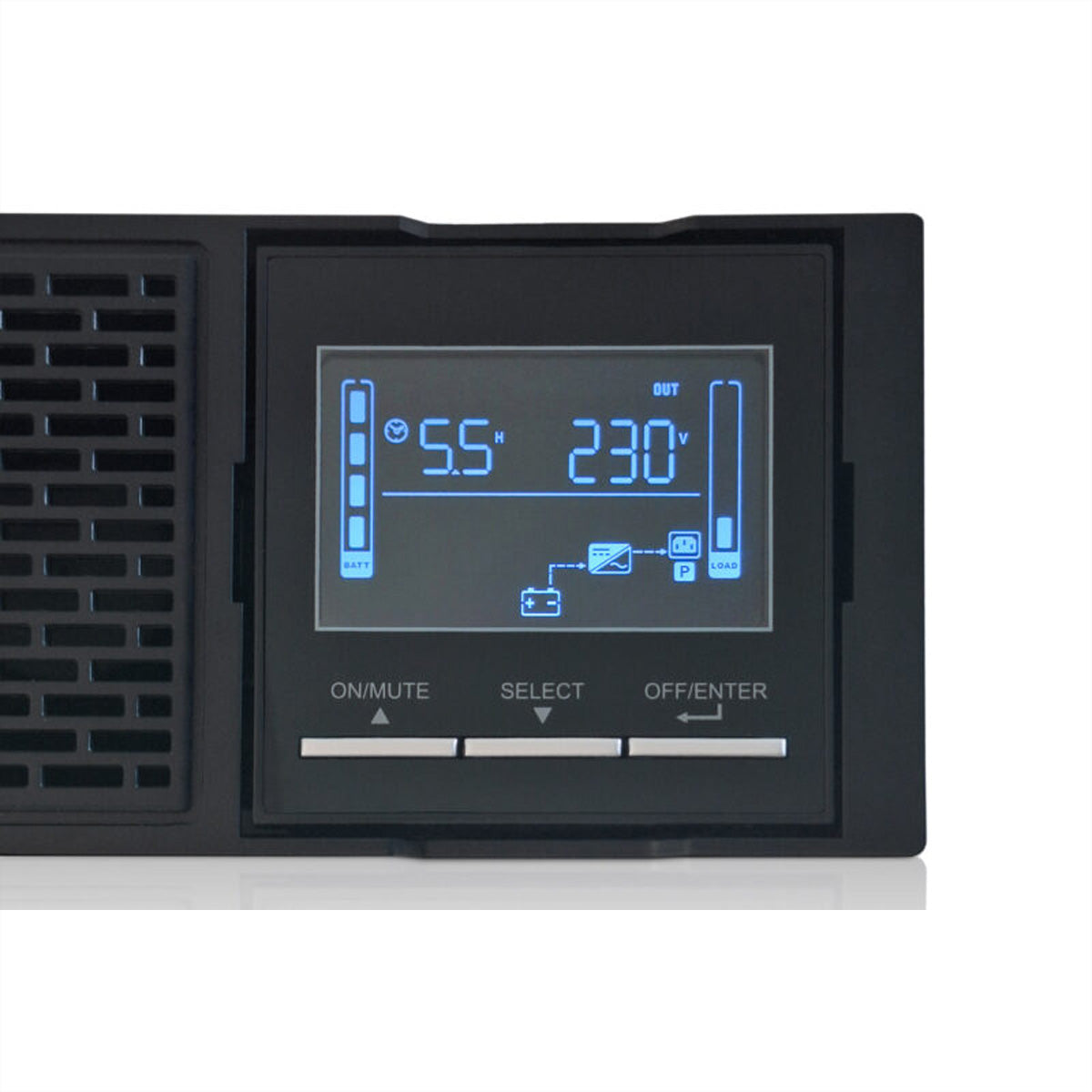Gude EPB 8810-1 USV 1 kVA/1000 W Online – 19" Rackmount 2U – C13×8, Eingang IEC C14 – Schwarz