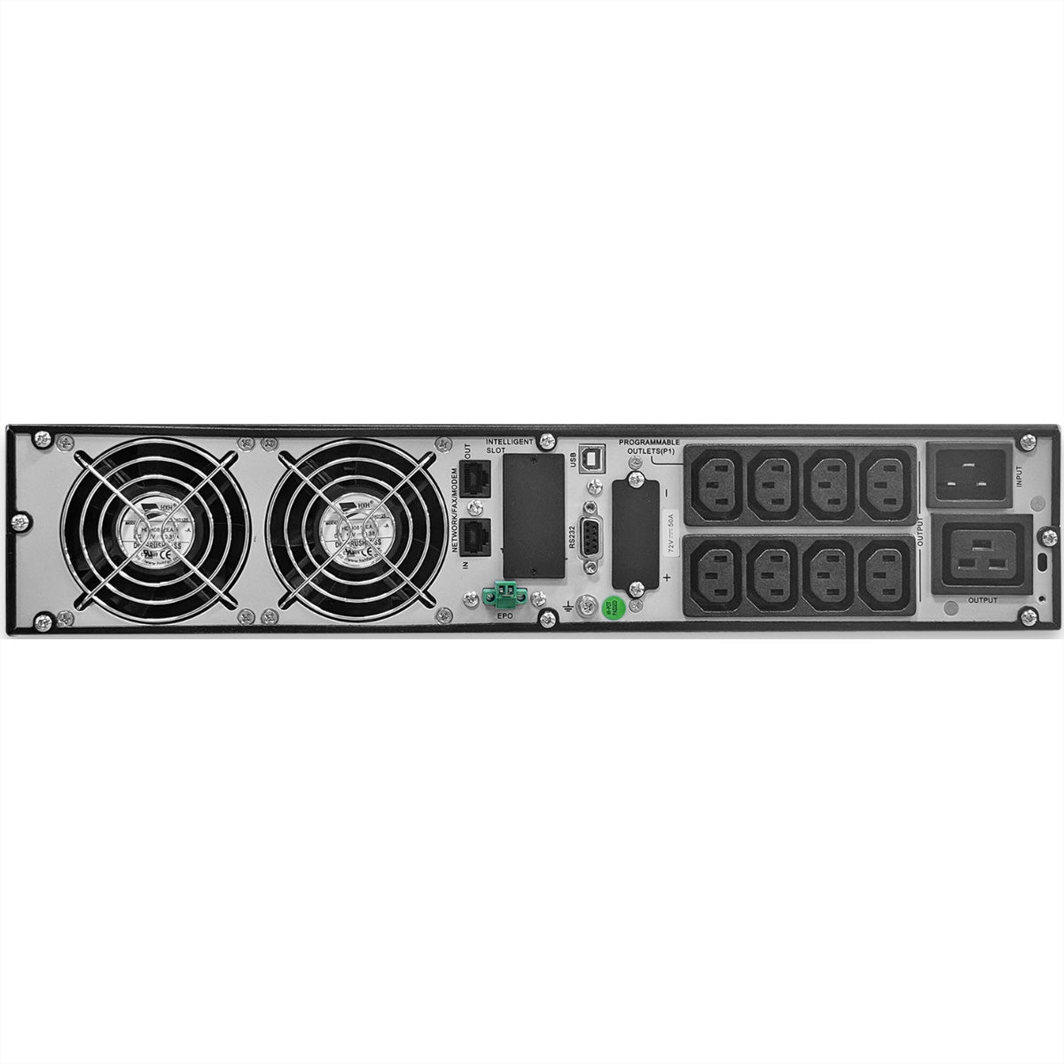 Gude EPB 8810-3 USV 3,0 kVA/3000 W Online – 19" Rack, 2U – C13×8, C19×1, Eingang IEC C20 – Schwarz