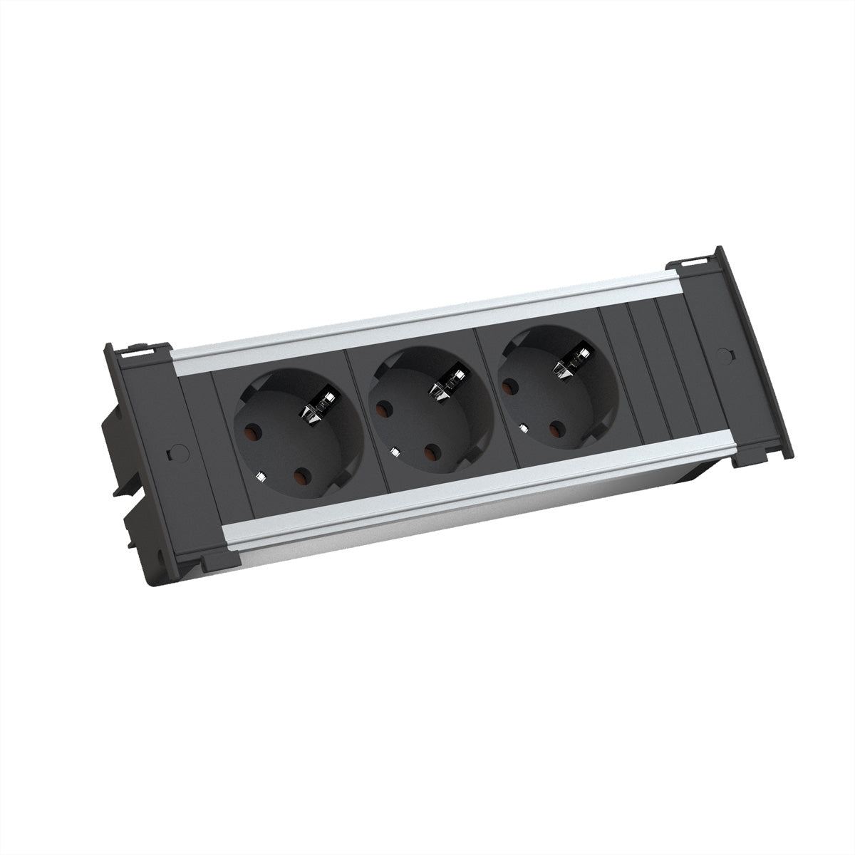 Bachmann KAPSA Steckdoseneinheit – 3×Schuko (Typ E/F), GST18-Stecker, Einbau