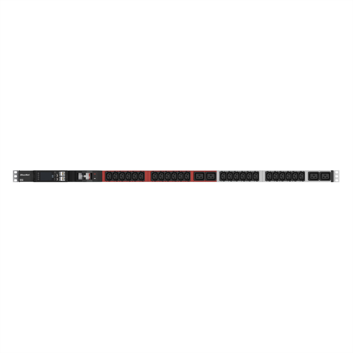 Bachmann BN ESSENTIAL Messbare Steckdosenleiste – C13×24, C19×4, USB‑A×1 – CEE 32A (3P+N+PE) – 3,0 m Kabel