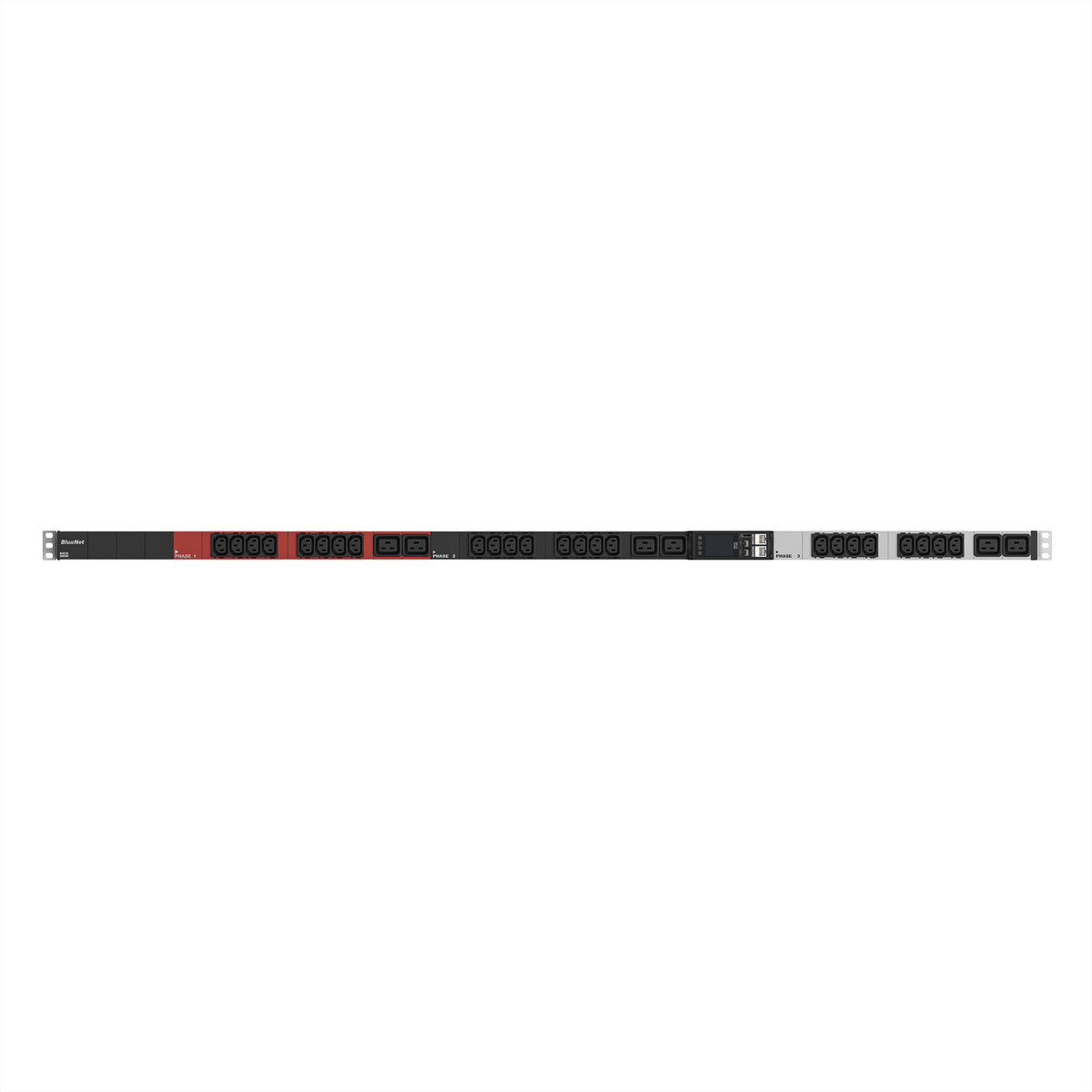 Bachmann Rack-PDU – Überwacht, NMC, 3-phasig, 16 A 400 V, 24×C13 + 6×C19, IEC 60309 5-polig, 3,0 m