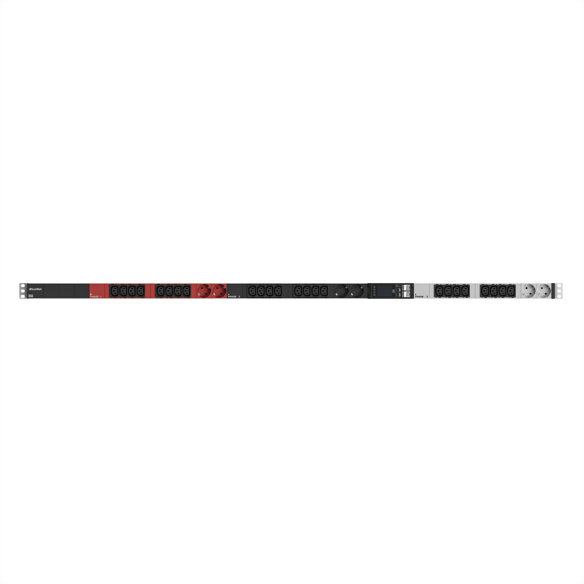 Bachmann BN ESSENTIAL – IP-Steckdosenleiste, 24× IEC C13 + 6× Schuko (Typ F), 3 m, Stecker CEE 16A
