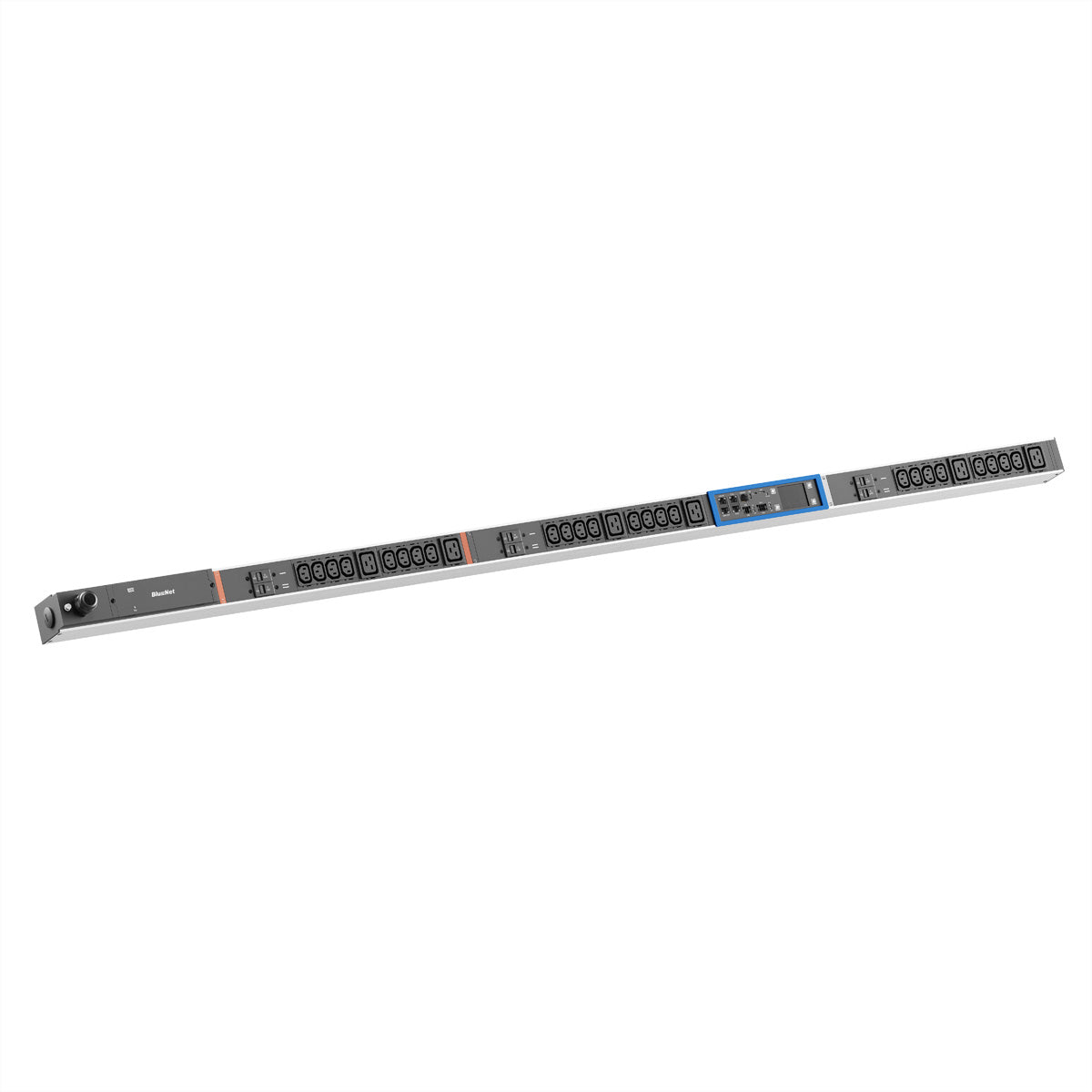 BACHMANN Rack-PDU – Überwacht, 3-ph, Rack 0U, 32 A 400 V, 24×C13 + 6×C19, CEE 32 A/5-polig, 3,0 m