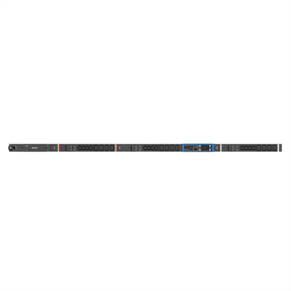 Bachmann Rack-PDU – Überwacht, 3-phasig, 32 A 400 V, 12×C13 + 12×C19, CEE 32 A/5p, 3,0 m, RCM Typ B, Web-UI