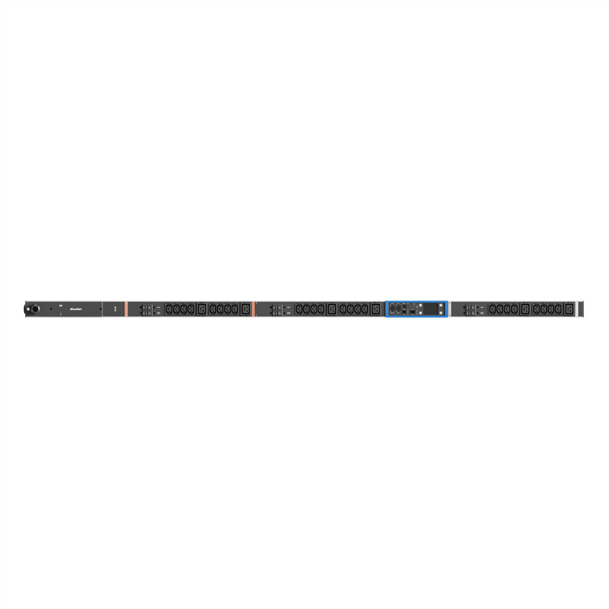 Bachmann BN PRO M RCM Rack-PDU, gemessen, 3-phasig 22 kW (32 A 400 V), (24×C13 + 6×C19), Eingang CEE 32-5, 3.0