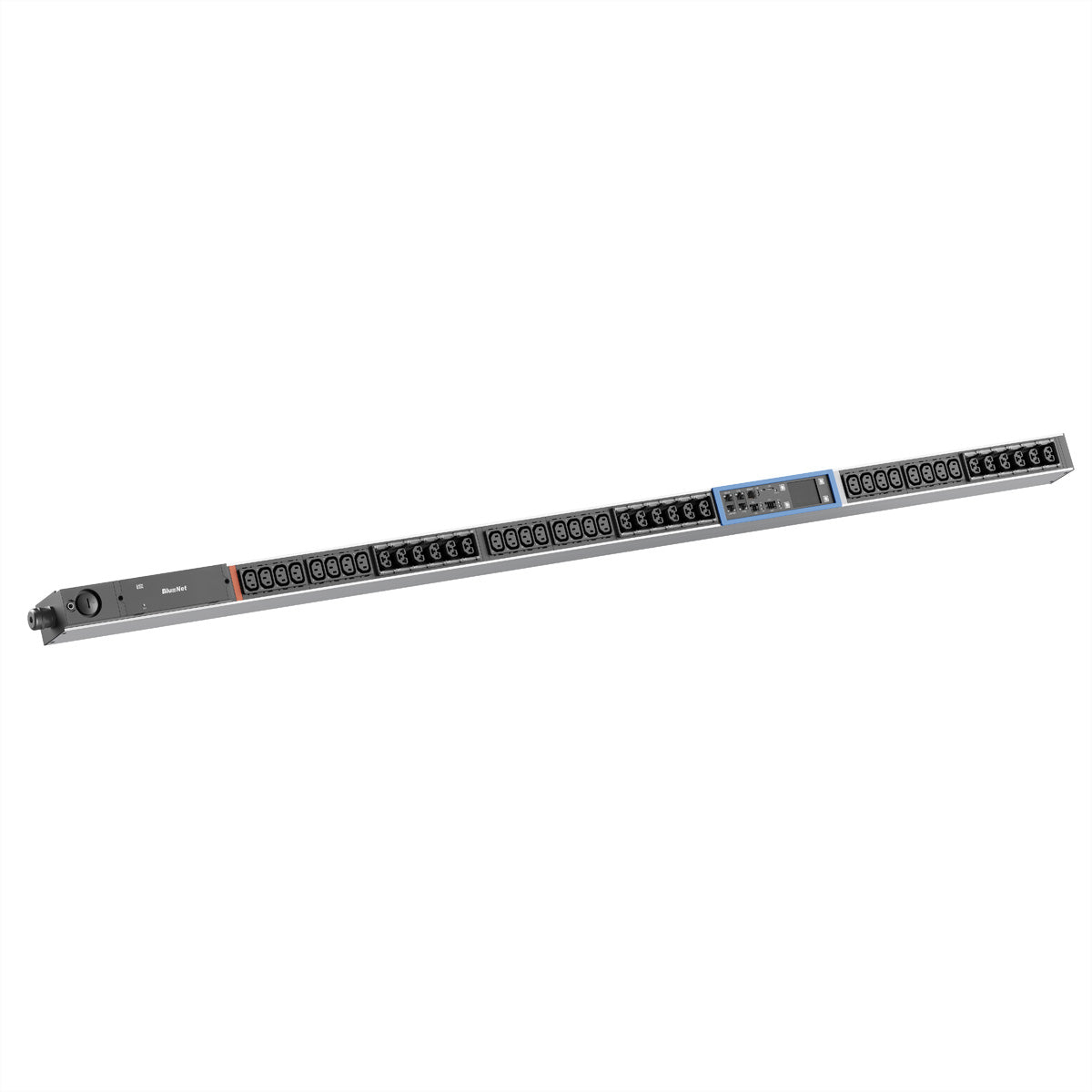 Bachmann BN PRO M+ Rack-PDU – Messung pro Steckdose, L-förmiger Haltewinkel, 3-phasig 11 kW, (24×C13 + 18×Combo)
