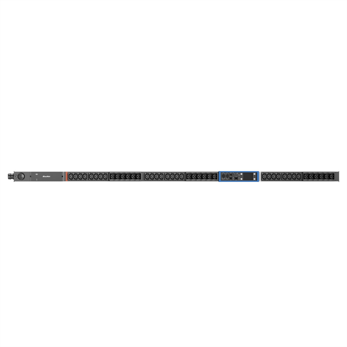Bachmann BN PRO M+ Rack-PDU – Messung pro Steckdose, L-förmiger Haltewinkel, 3-phasig 11 kW, (24×C13 + 18×Combo)