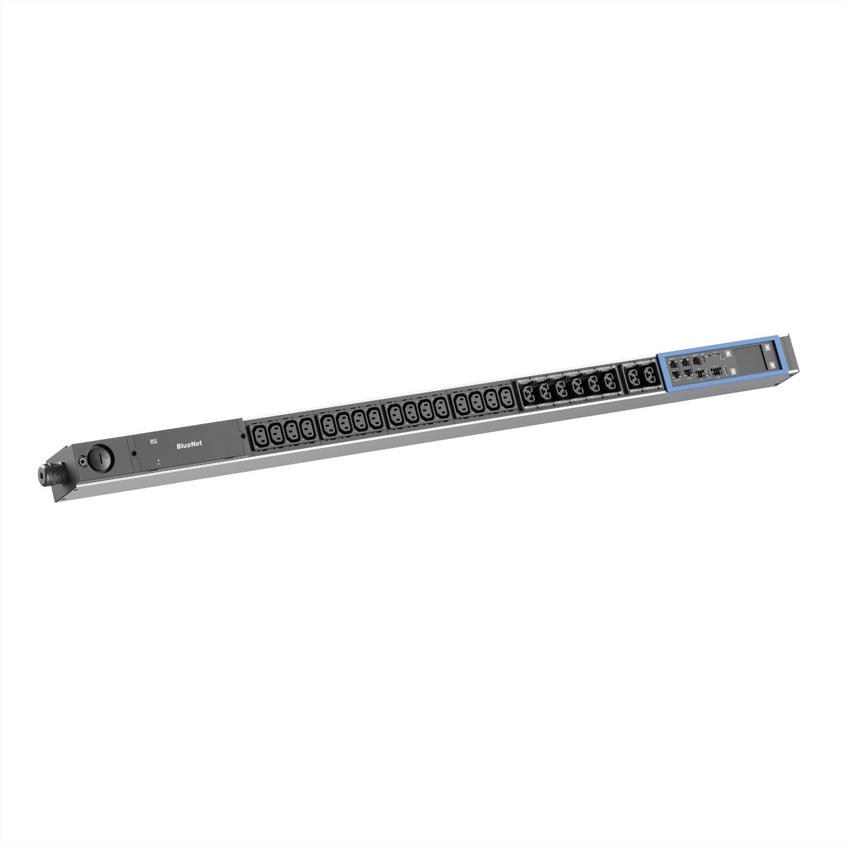 BACHMANN BN PRO S – IP-Steckdosenleiste, 16× IEC C13 + 8× Combo IEC, schaltbar, 3 m, Stecker CEE 16 A