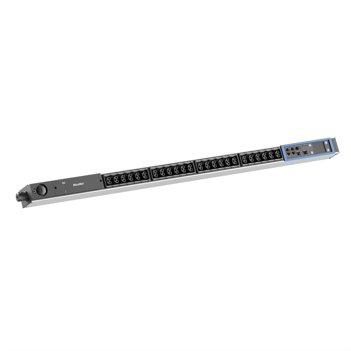 Bachmann BN PRO S IP-Steckdosenleiste 24× IEC C13/C15/C19/C21 – USB-C×1 – CEE 16 A (3-polig), 3,0 m