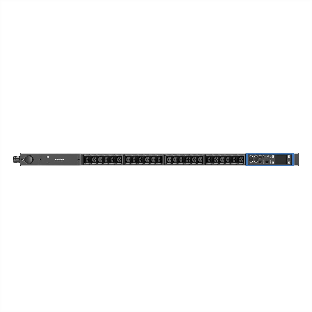 Bachmann BN PRO S IP-Steckdosenleiste 24× IEC C13/C15/C19/C21 – USB-C×1 – CEE 16 A (3-polig), 3,0 m