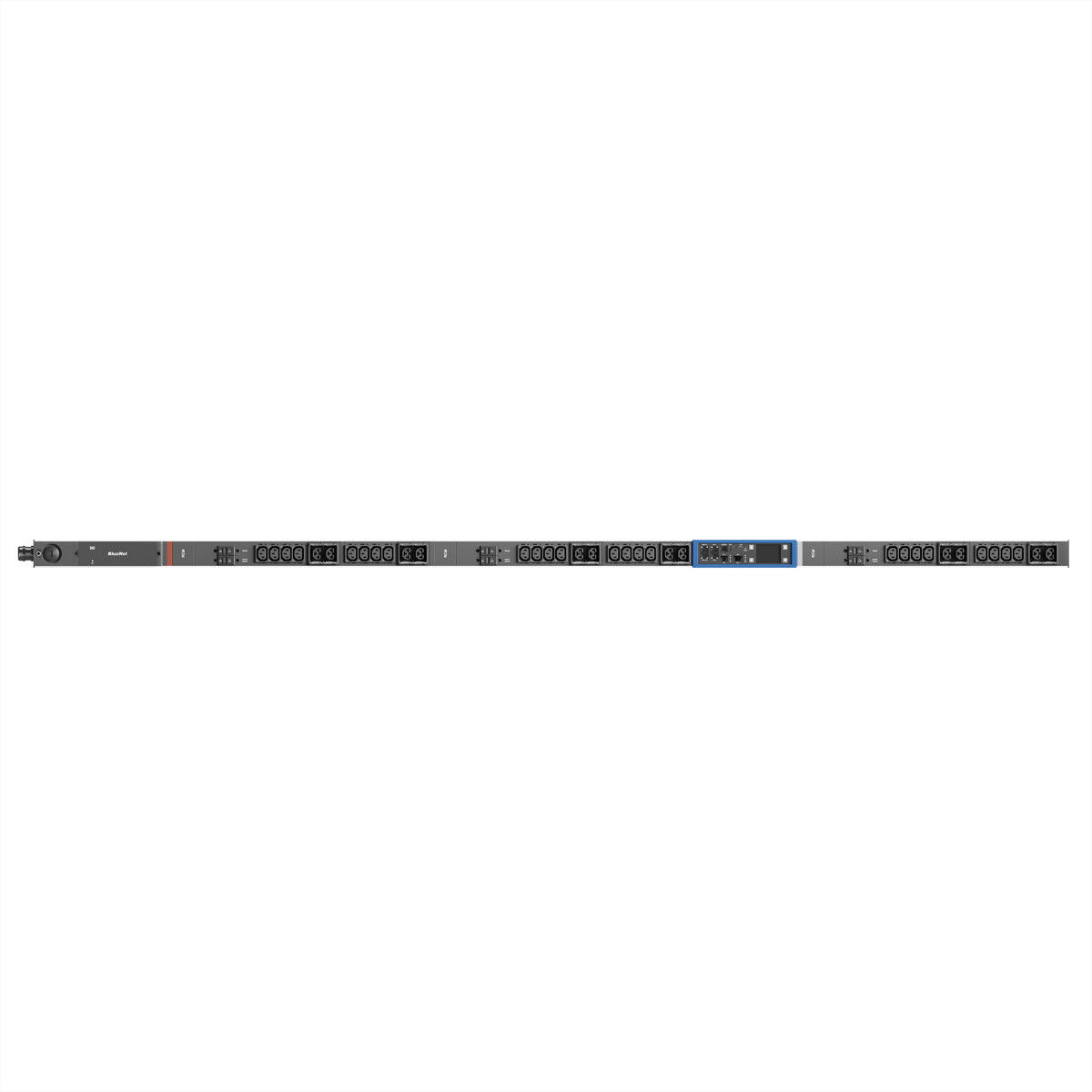 Bachmann BN PRO S RCM Rack-PDU geschaltet, 3-phasig 22 kW (32 A 400 V), (24×C13 + 12×Combo) – mehrfarbig