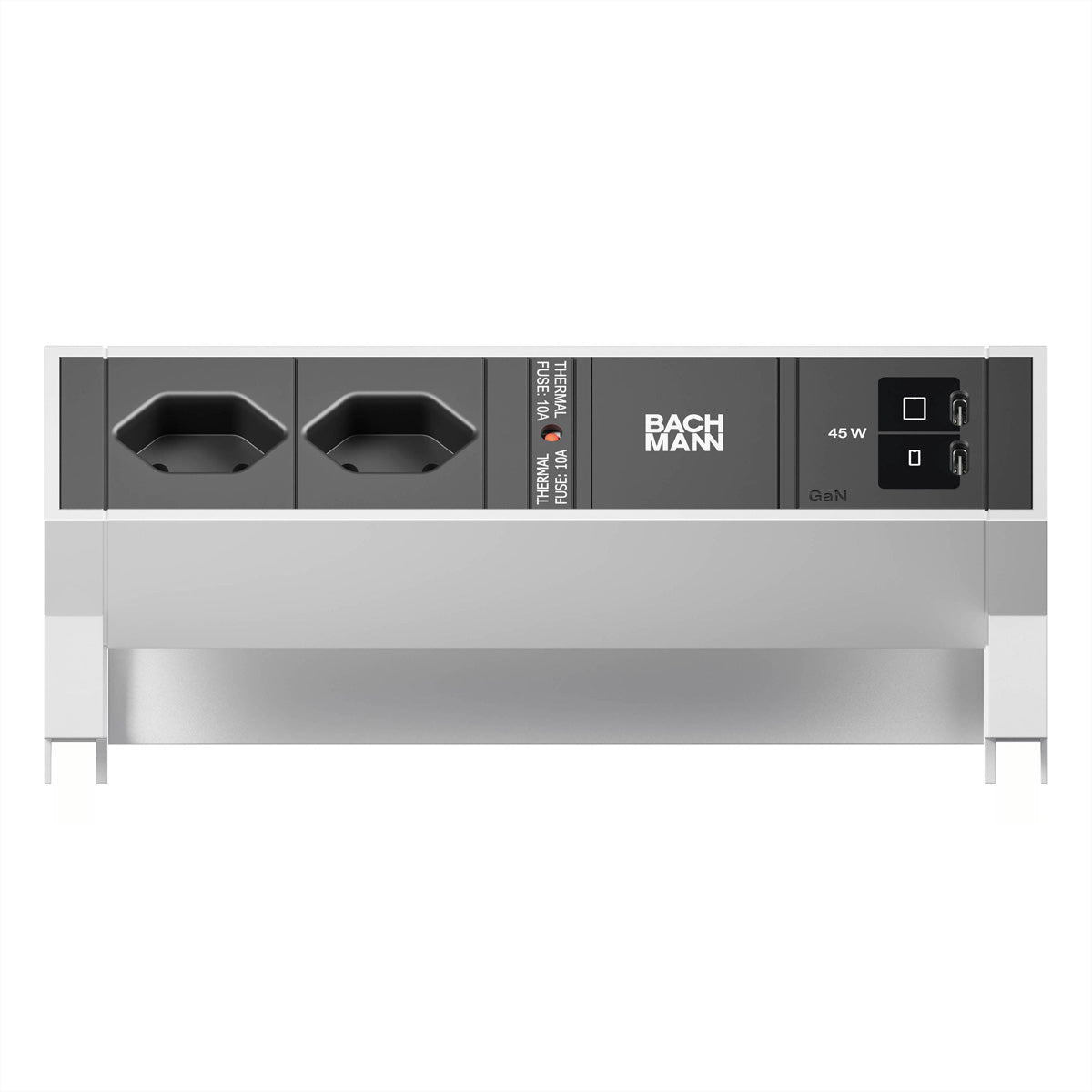 Bachmann DESK2 Steckdoseneinheit – 2×T13, 2×USB‑C 45 W, Tisch