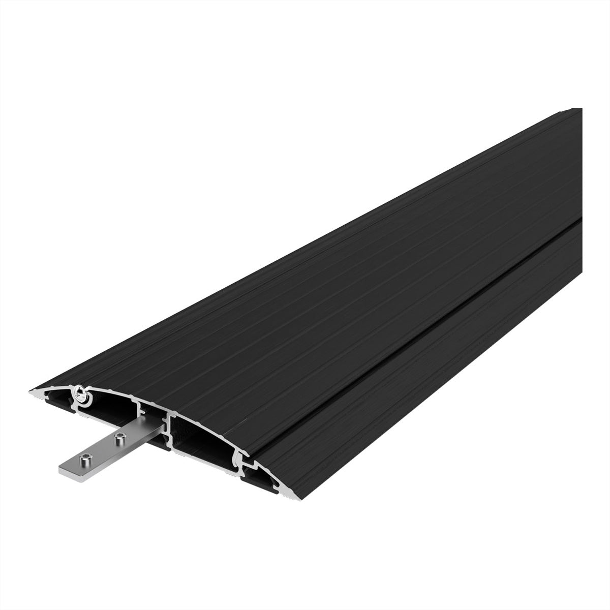 Dataflex Addit – Kabelführungssystem, 118 cm, Aluminium, Traglast 500 kg, Schwarz