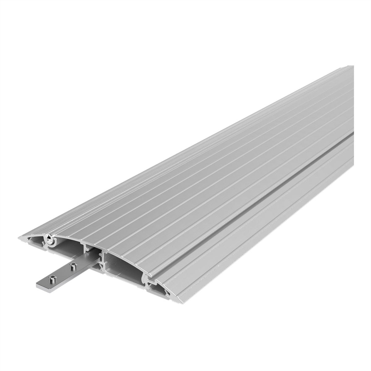 Dataflex Addit – Kabelschutz, 150 cm, Aluminium, 2 Kanäle, bis 500 kg, Silber