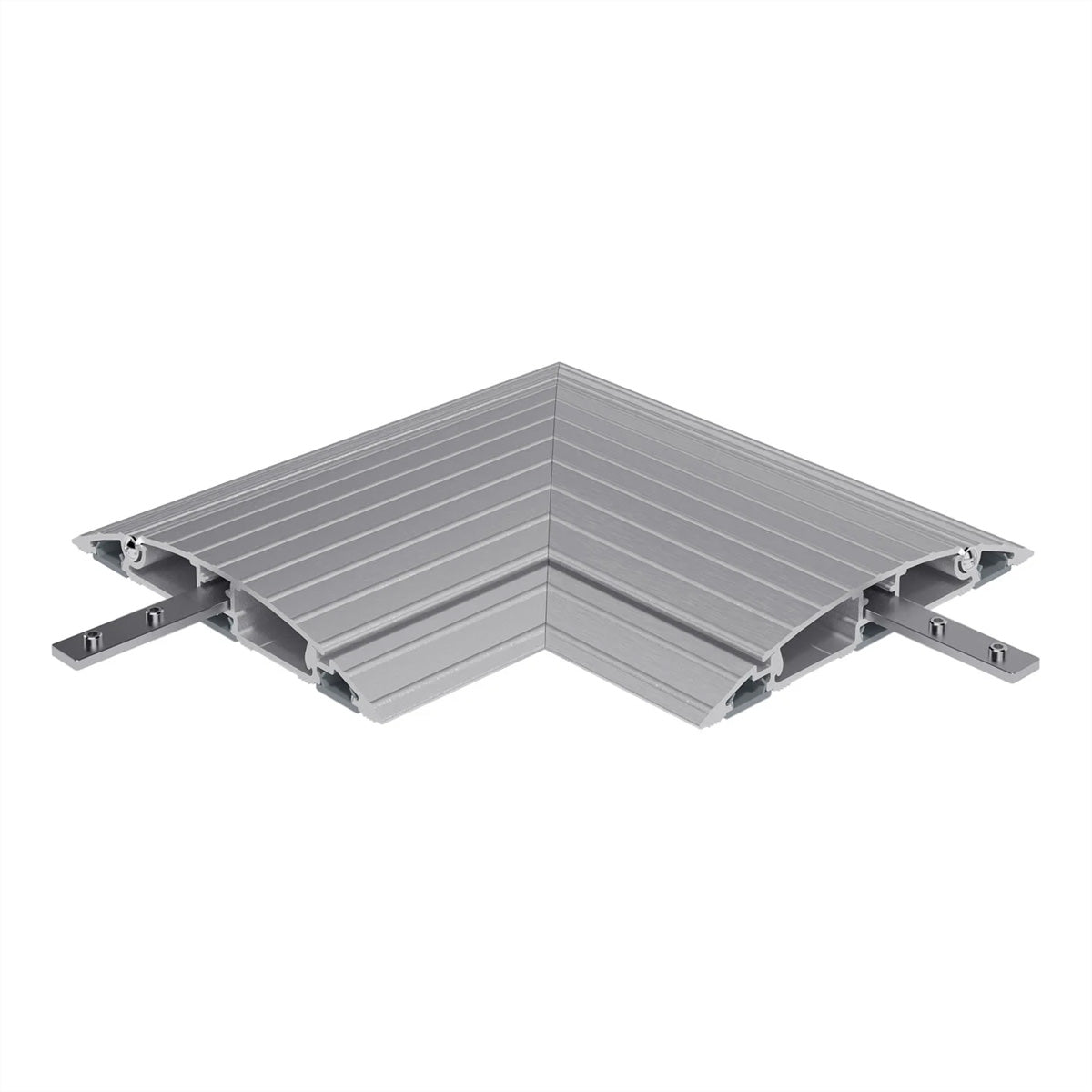 Dataflex Addit Eckverbindung – 203×203×20 mm – Aluminium – Silber