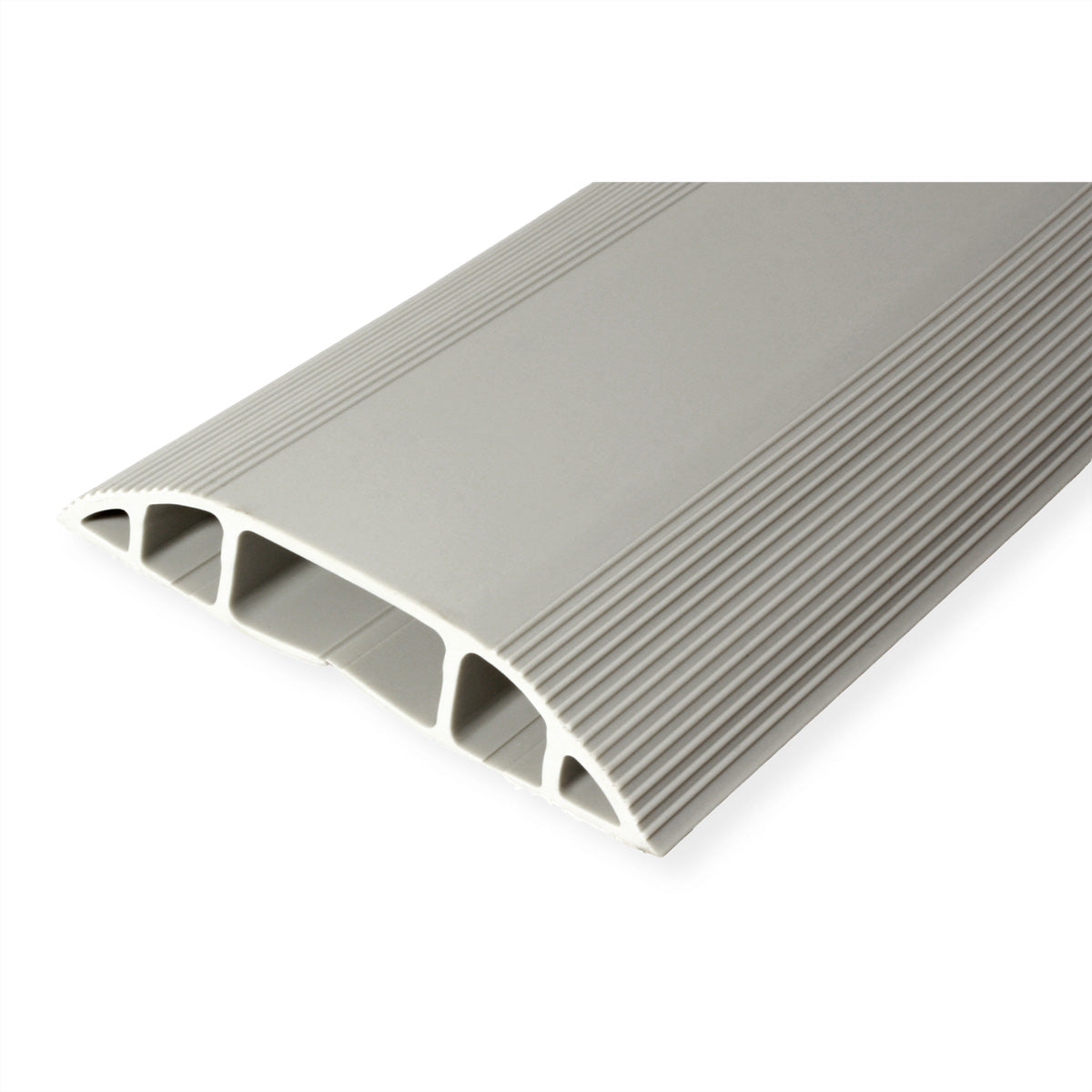 Dataflex Kabelbrücke – 3 m – Aussen 83 × 15 mm – PVC – Grau, 3 Kanäle, selbstklebend, 1 Stk.