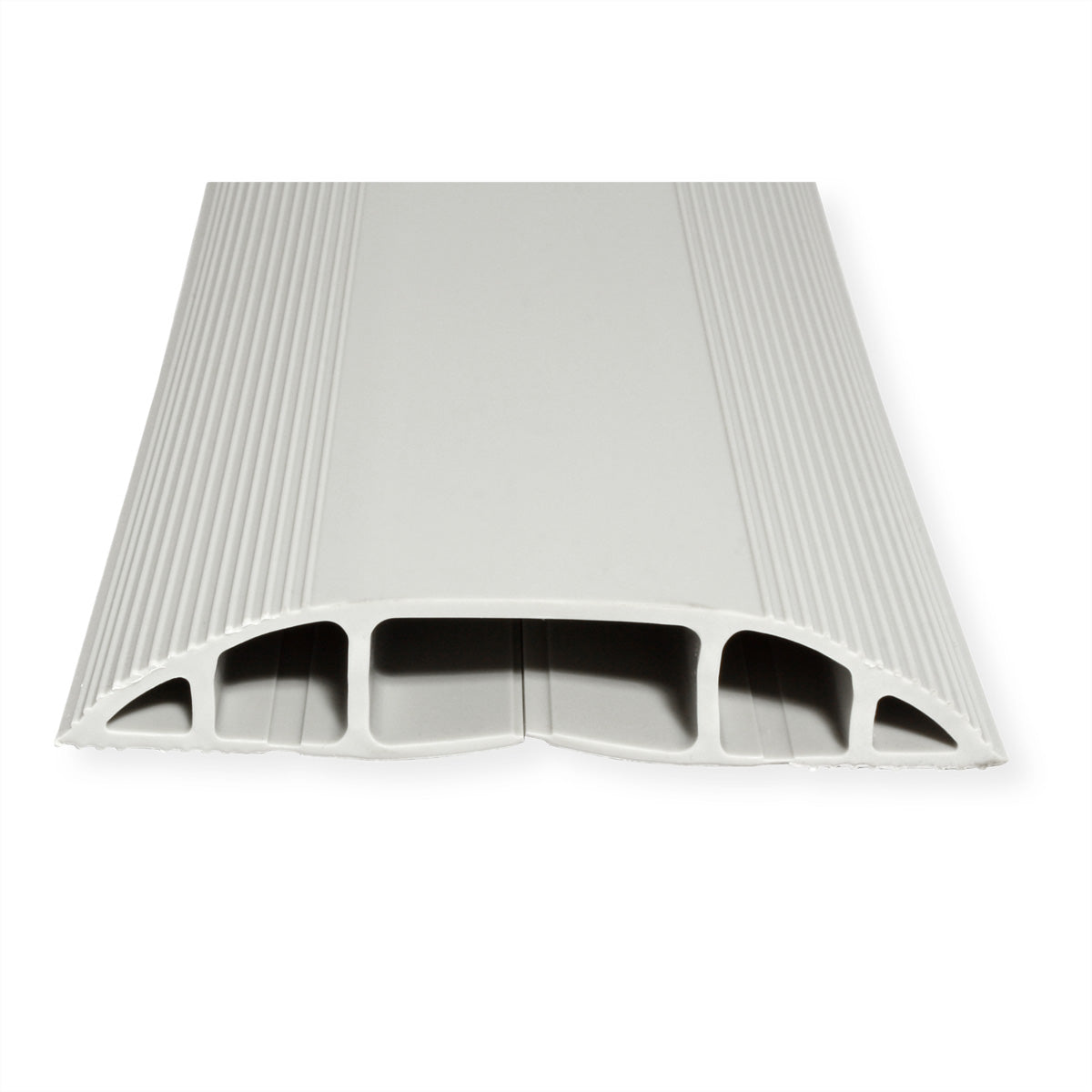 Dataflex Kabelbrücke – 3 m – Aussen 83 × 15 mm – PVC – Grau, 3 Kanäle, selbstklebend, 1 Stk.