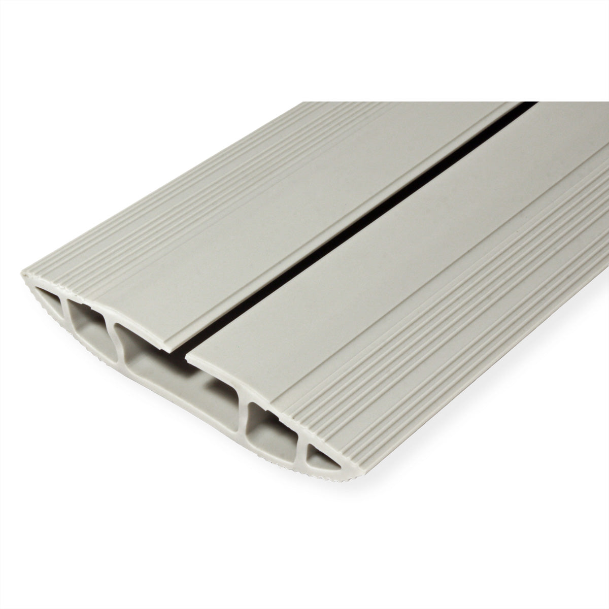 Dataflex Kabelbrücke – 3 m – Aussen 83 × 15 mm – PVC – Grau, 3 Kanäle, selbstklebend, 1 Stk.