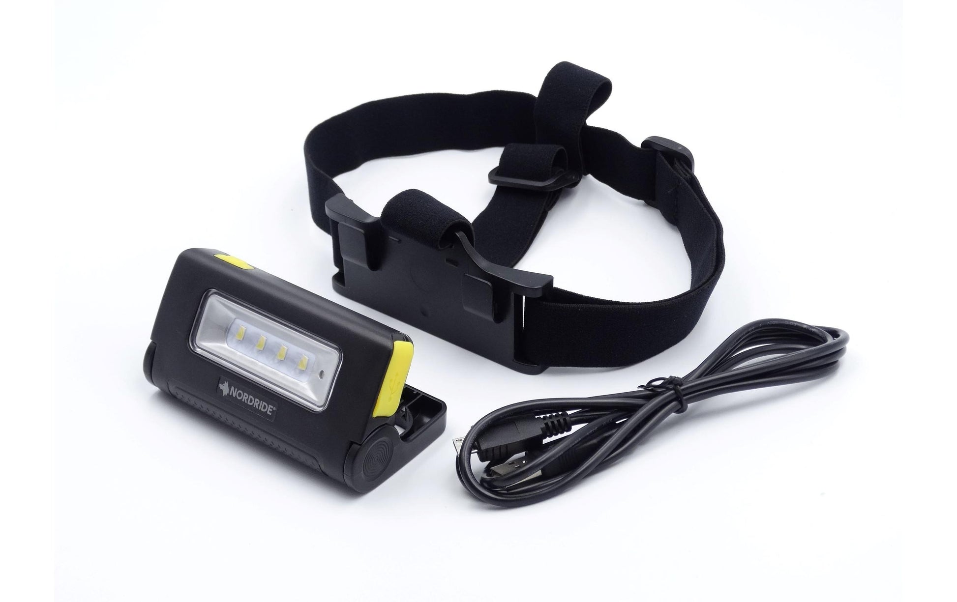NORDRIDE Stirnlampe – 250 lm, 180 m, IP65, Laufzeit 8 h – Schwarz