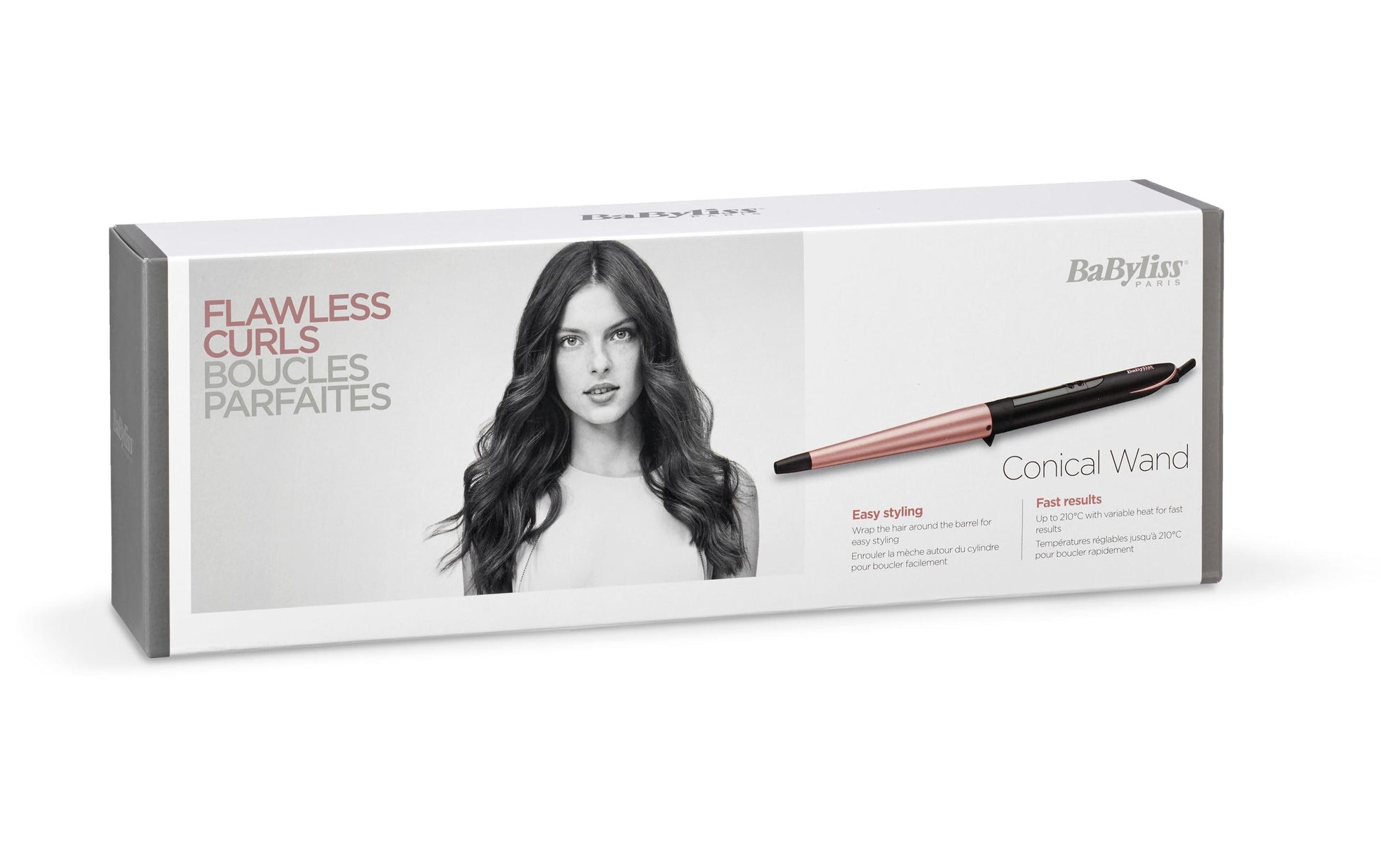 BaByliss Lockenstab C454E – 160–210 °C, 40 s – Schwarz, Pink – Keramik