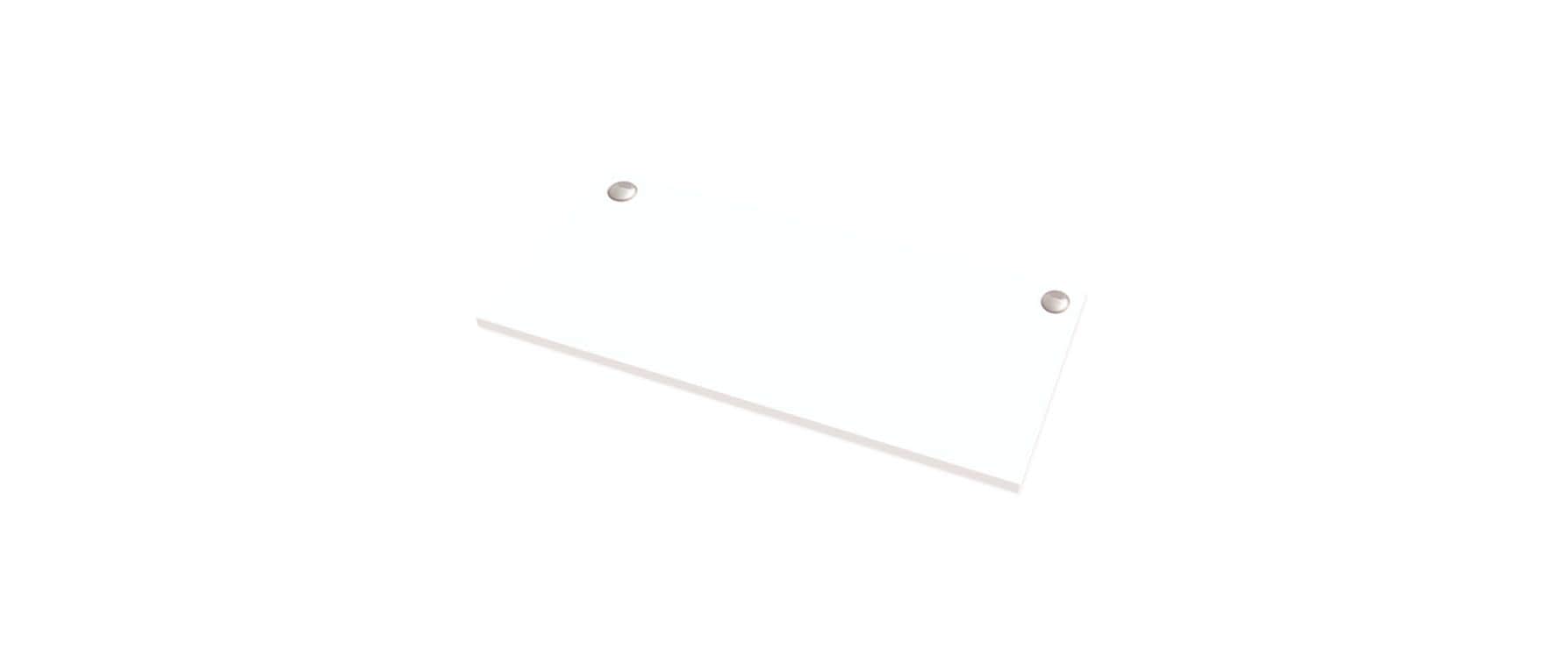 Fellowes Tischplatte – 160 × 80 × 2,5 cm – weiss – für Levado, Cambio