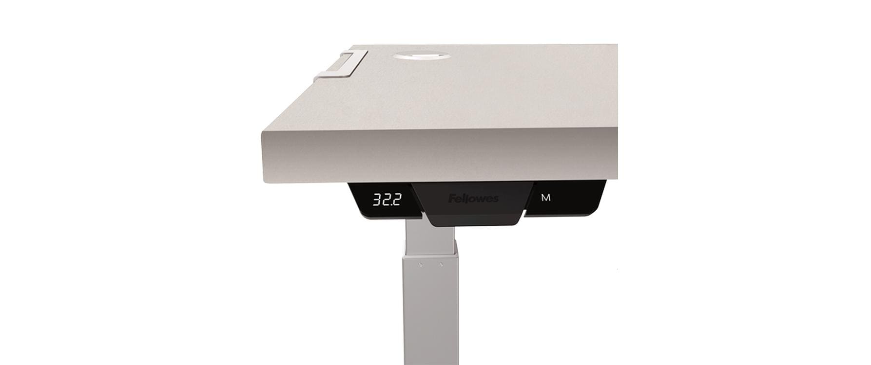 Fellowes Tischplatte – 180 × 80 × 2,5 cm – grau – für Levado, Cambio