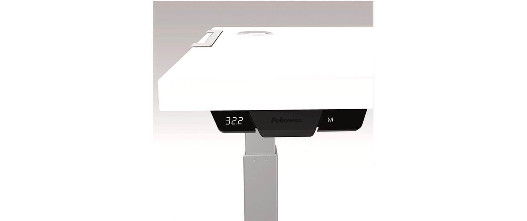 Fellowes Tischplatte – 160 × 80 × 2,5 cm – weiss – für Levado, Cambio
