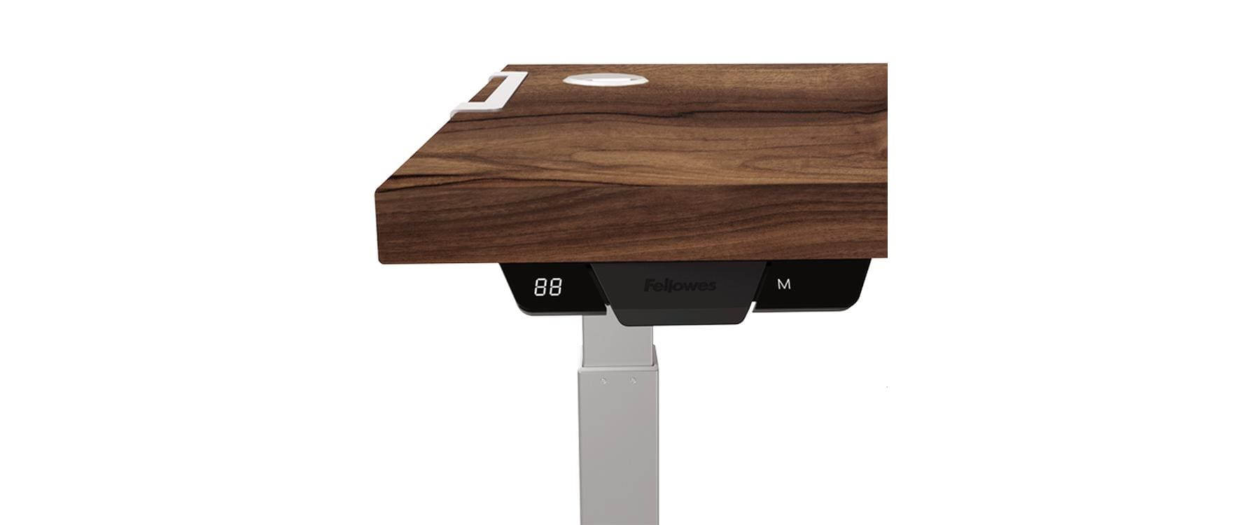 Fellowes Tischplatte – 180 × 80 × 2,5 cm – Walnuss – für Levado, Cambio