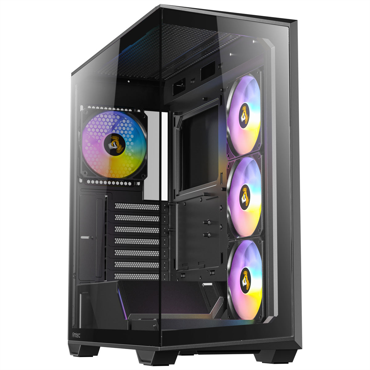 Antec Constellation C3 – PC-Gehäuse (Midi-Tower) – ATX, 4×ARGB-Lüfter, Type-C 3.2 Gen 2, Schwarz