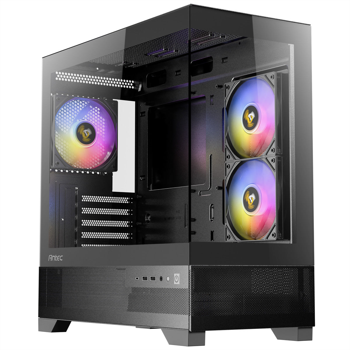 Antec CX500M ARGB Tower – Micro-ATX, gehärtetes Glas, 3x 120 mm ARGB Lüfter, USB-C 3,2 Gen 2