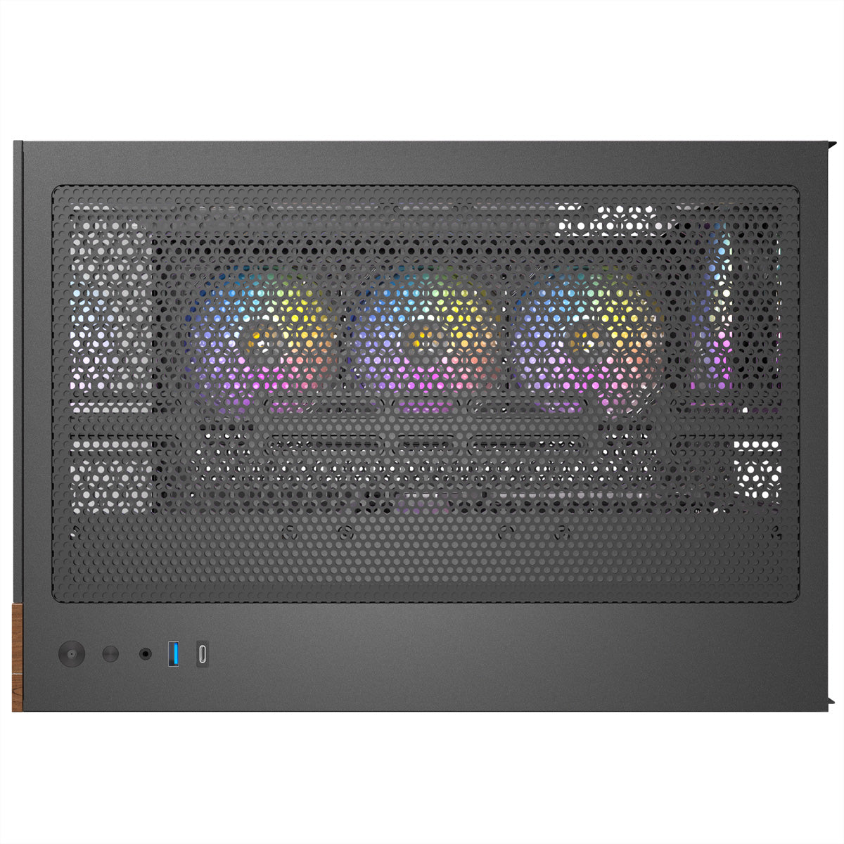 Antec CX800 – PC-Gehäuse – Midi Tower, ATX, Schwarz/Holz, Seitenfenster, 3×120 mm Lüfter, 2×3,5"+2×2,5"