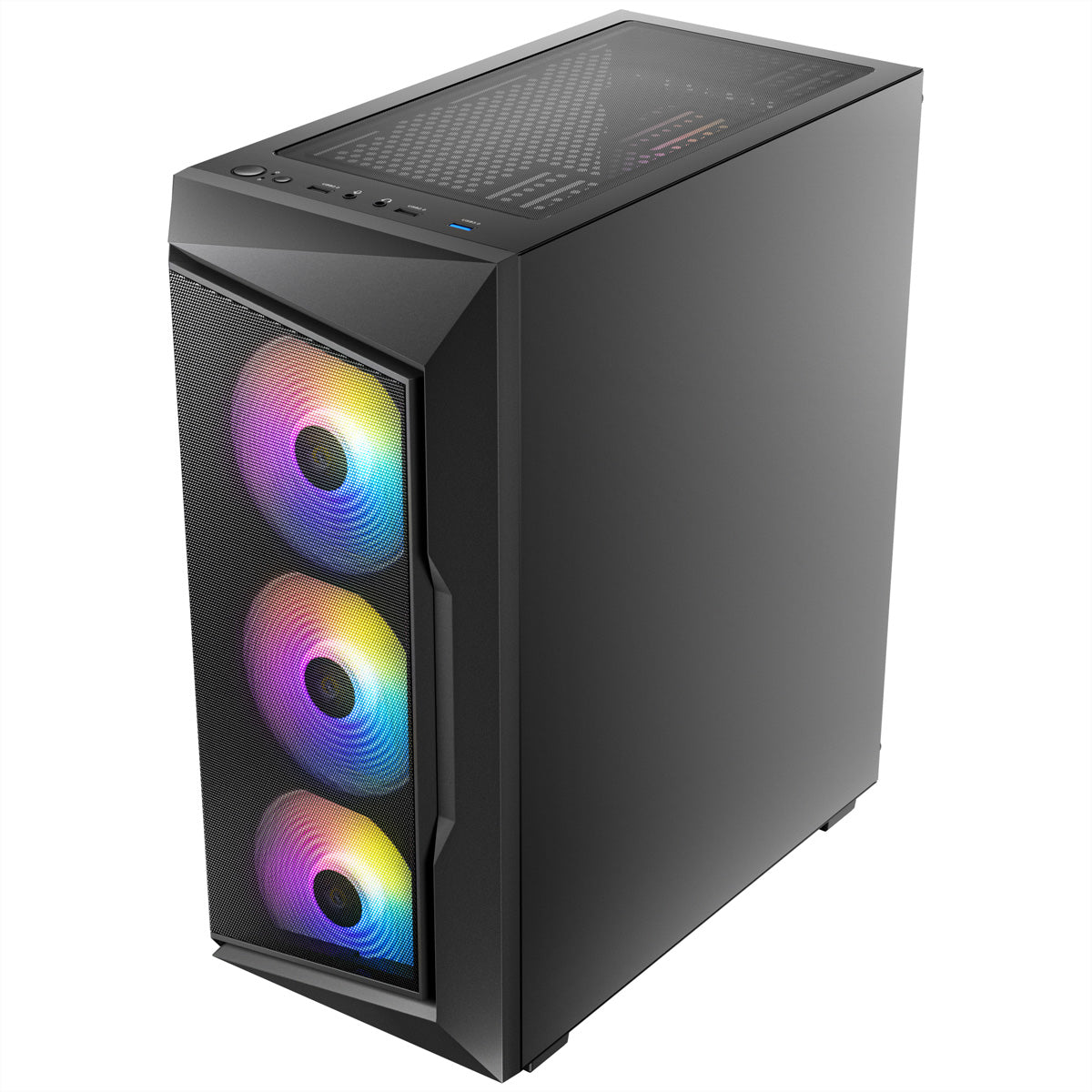 Antec AX61 Elite – PC-Gehäuse (Midi-Tower) – für ATX, micro ATX, ITX, Schwarz