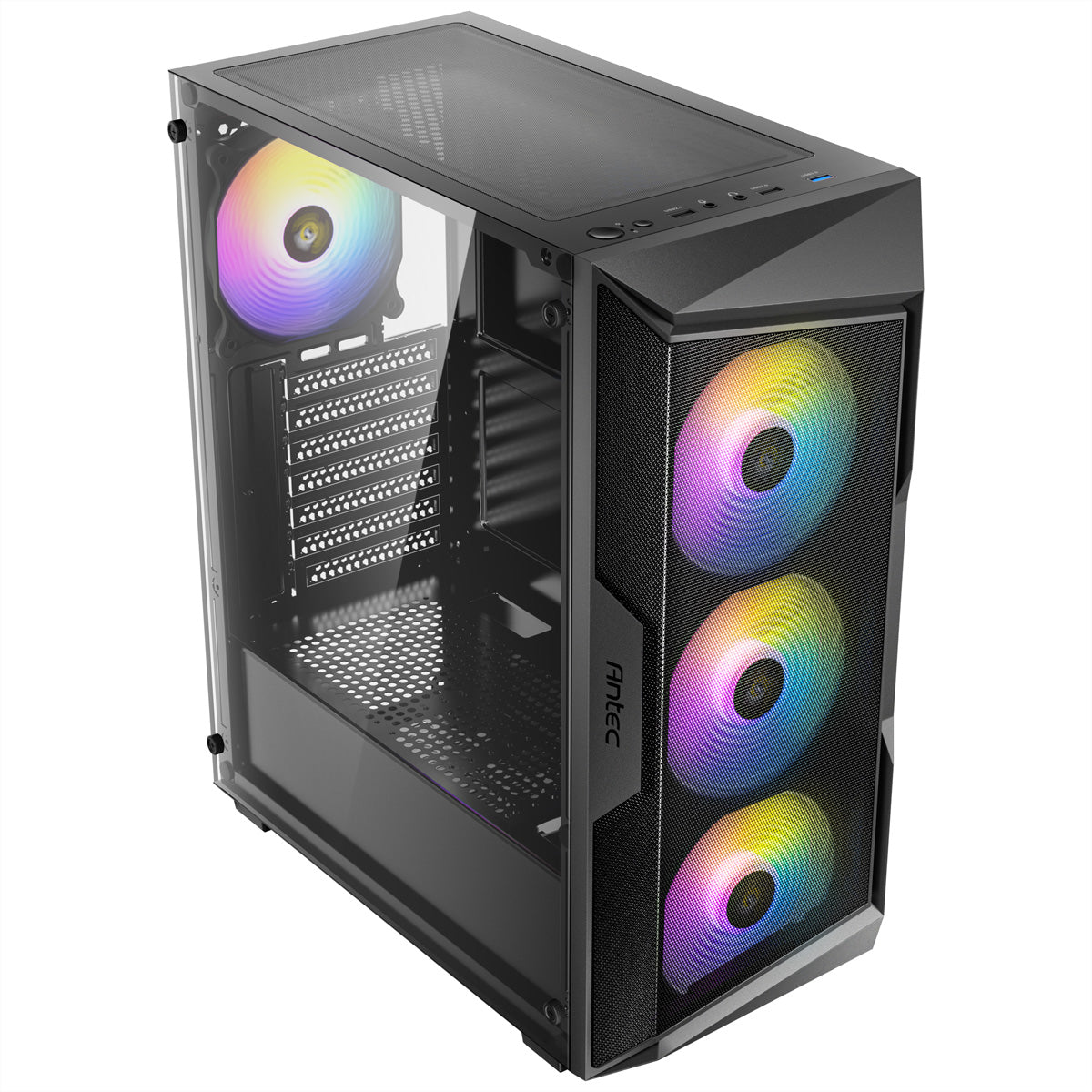Antec AX61 Elite – PC-Gehäuse (Midi-Tower) – für ATX, micro ATX, ITX, Schwarz
