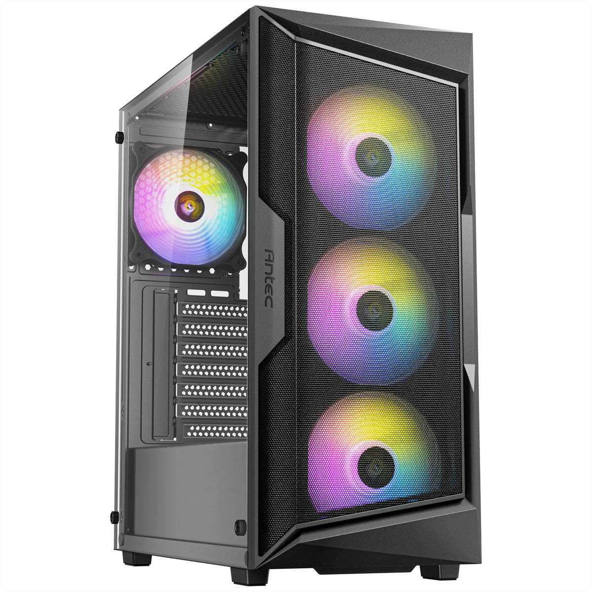 Antec AX61 Elite – PC-Gehäuse (Midi-Tower) – für ATX, micro ATX, ITX, Schwarz