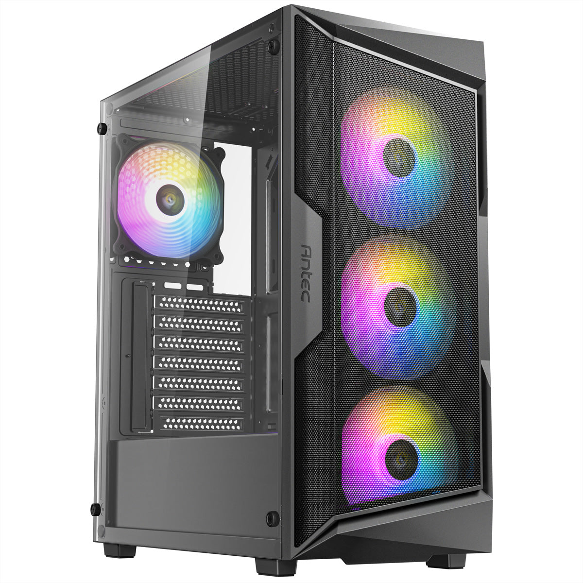 Antec AX61 Elite – PC-Gehäuse (Midi-Tower) – für ATX, micro ATX, ITX, Schwarz