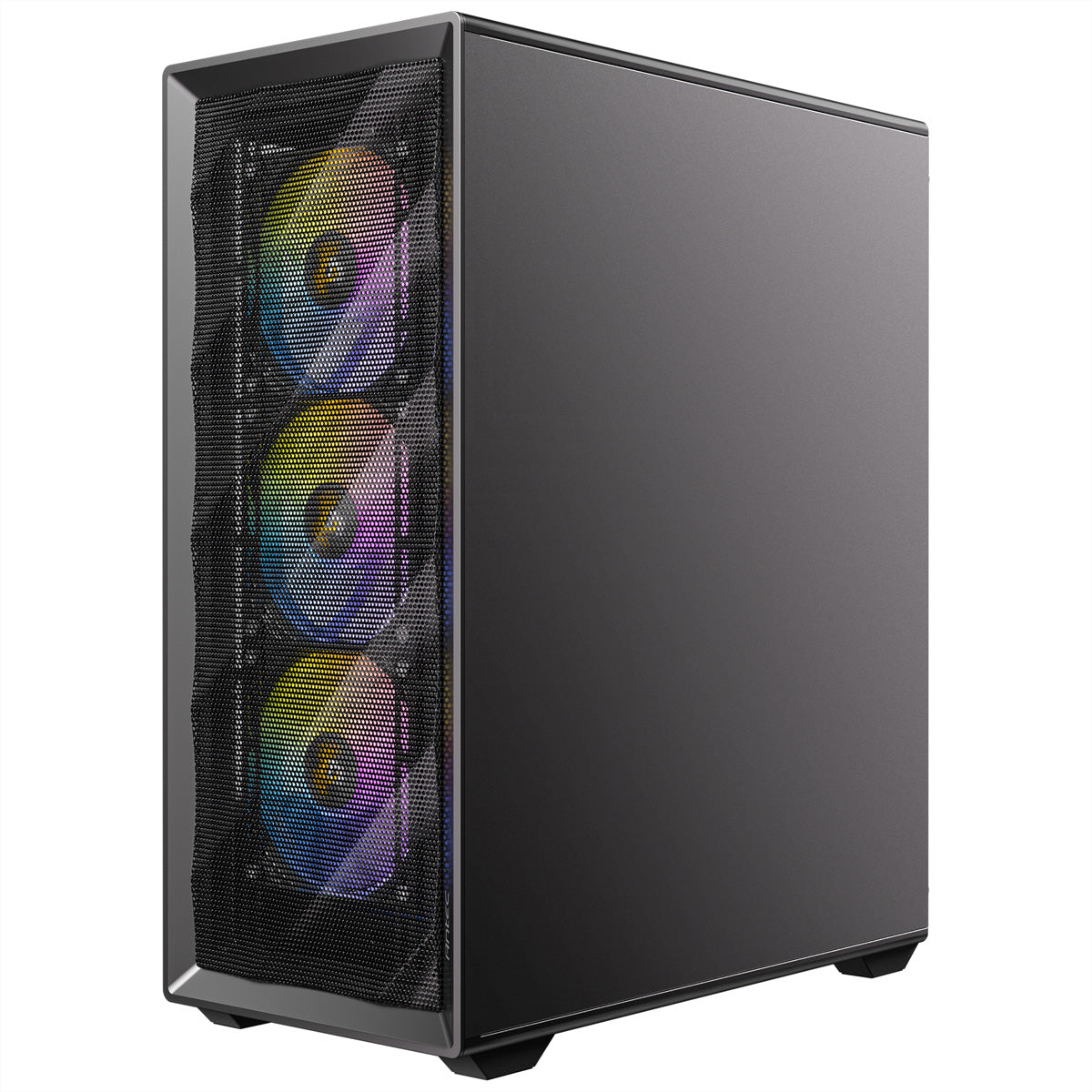 Antec AX85 – PC-Gehäuse – Midi Tower, für ATX, micro-ATX, Mini-ITX, 4×120 mm Lüfter, 360 mm Radiator, Schwarz