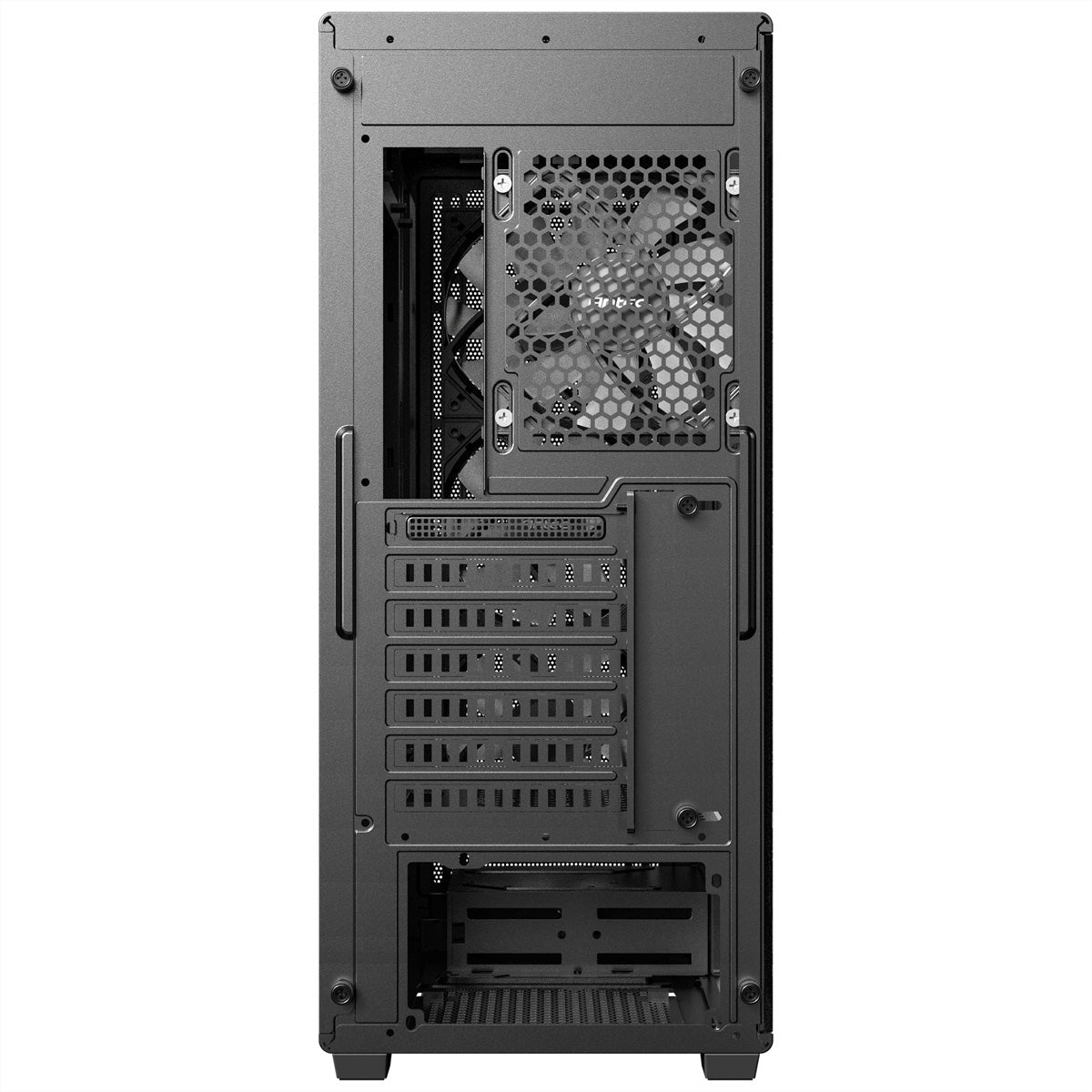 Antec AX85 – PC-Gehäuse – Midi Tower, für ATX, micro-ATX, Mini-ITX, 4×120 mm Lüfter, 360 mm Radiator, Schwarz