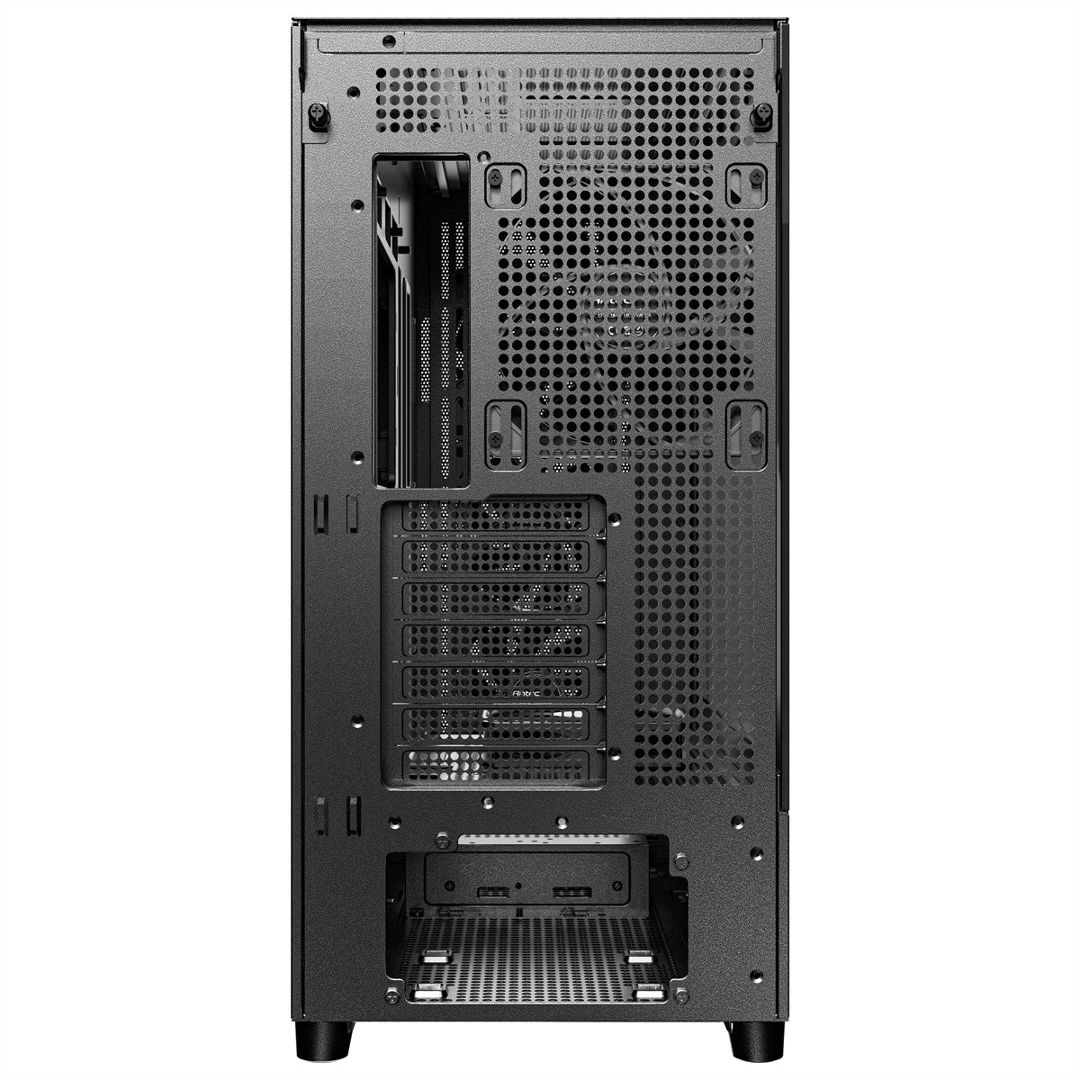 Antec FLUX – PC-Gehäuse – Midi-Tower ATX, Schwarz, Seitenfenster, 5× Lüfter, 360/420 mm Radiatorunterstützung