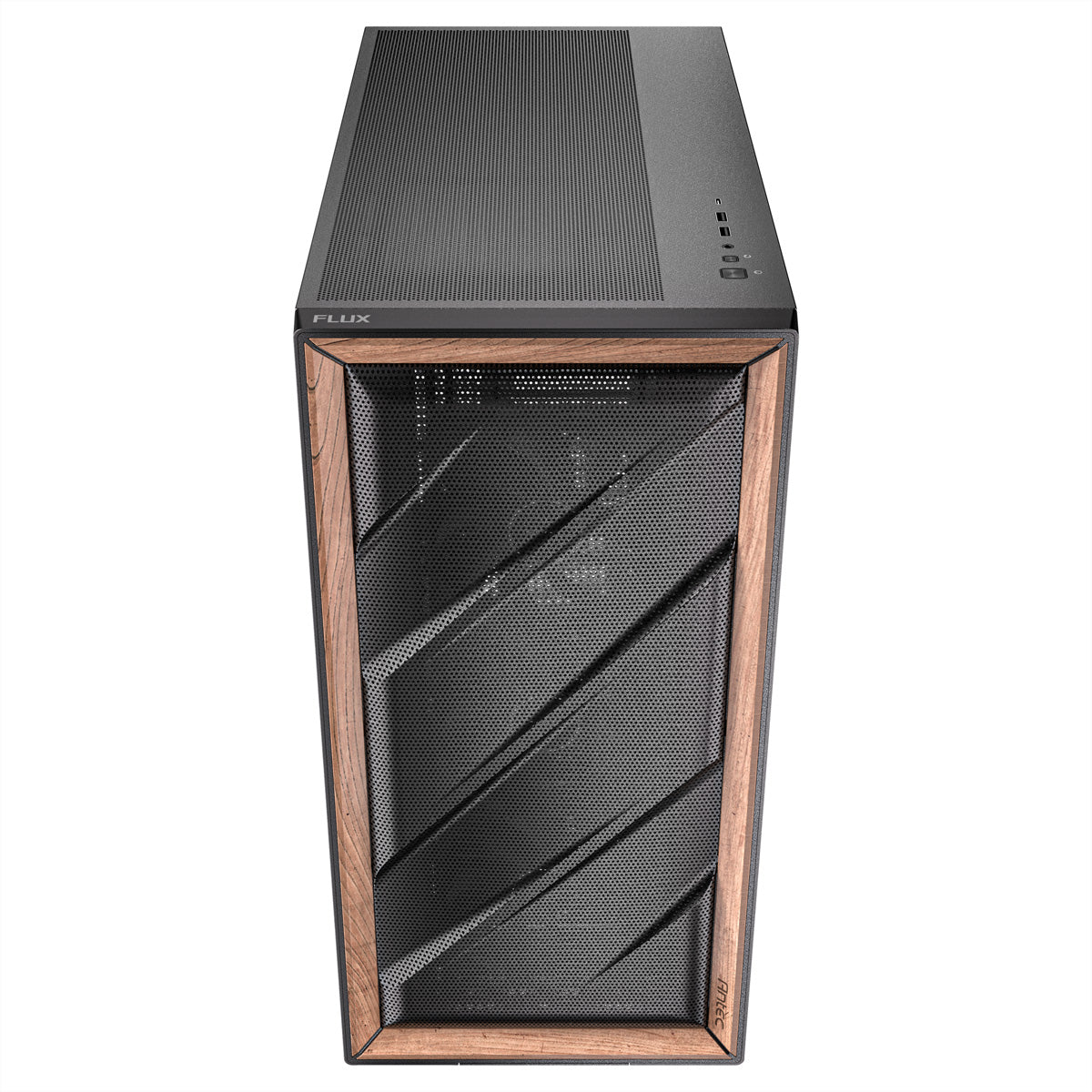 Antec FLUX – PC-Gehäuse – Midi-Tower ATX, Schwarz, Seitenfenster, 5× Lüfter, 360/420 mm Radiatorunterstützung