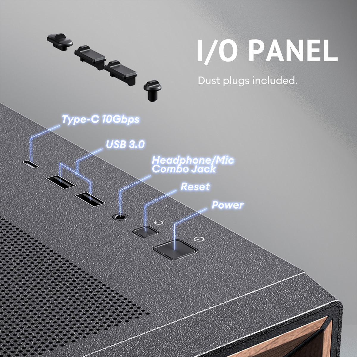 Antec FLUX – PC-Gehäuse – Midi-Tower ATX, Schwarz, Seitenfenster, 5× Lüfter, 360/420 mm Radiatorunterstützung